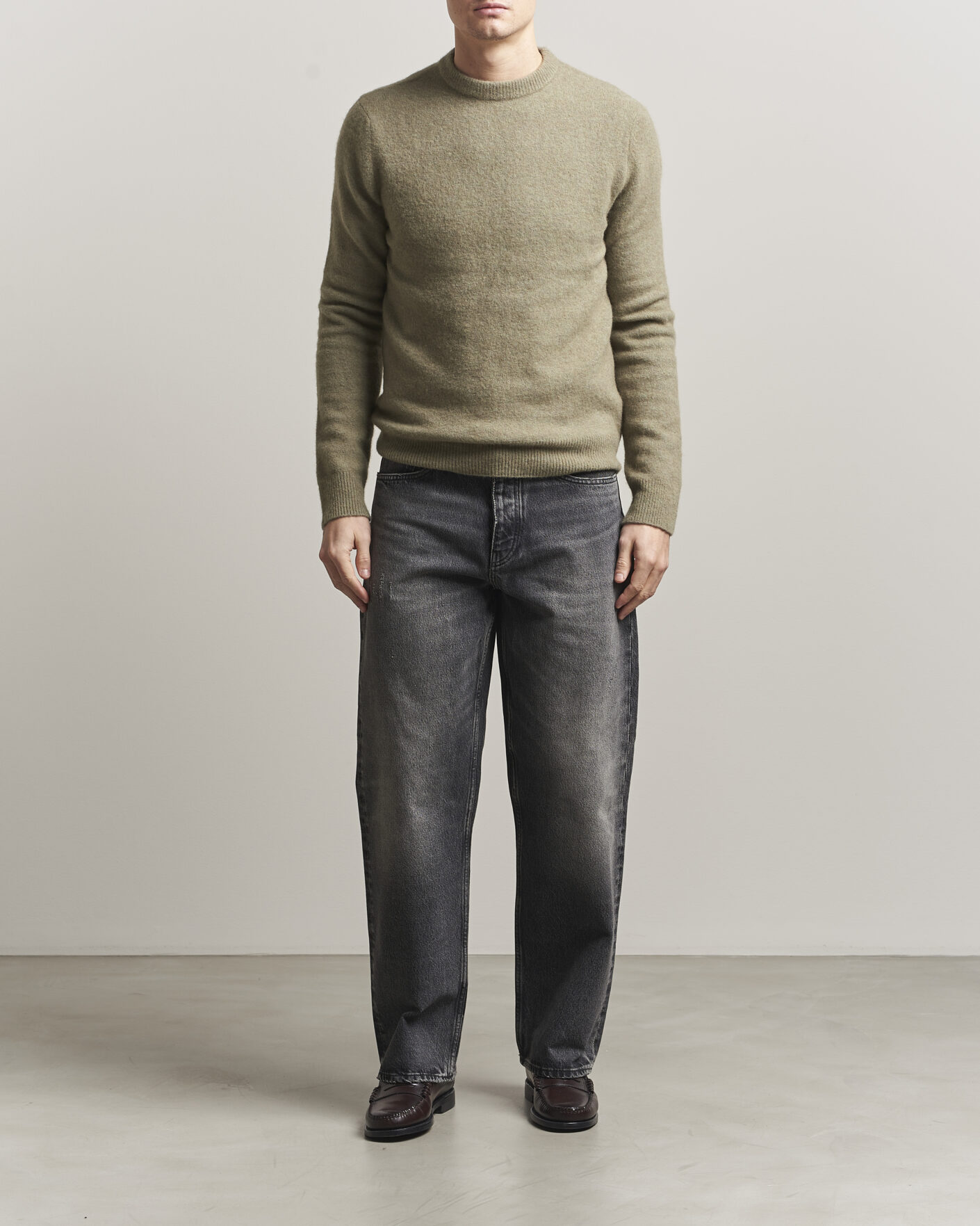 Herren | Pullover | Filippa K | Yak Knitted Sweater Light Green