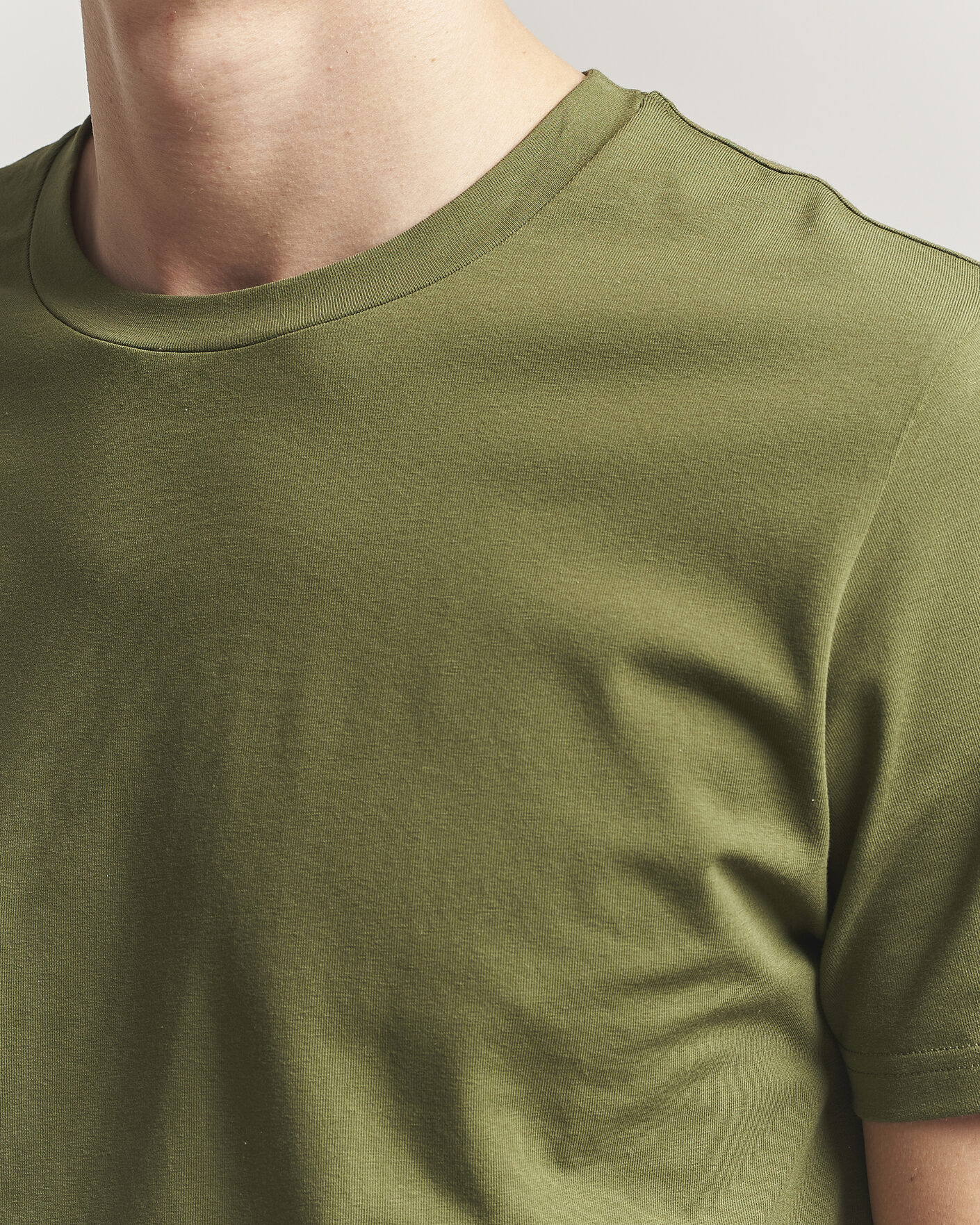 Herren | T-Shirts | Filippa K | Soft Lycra T-Shirt Laurel Green