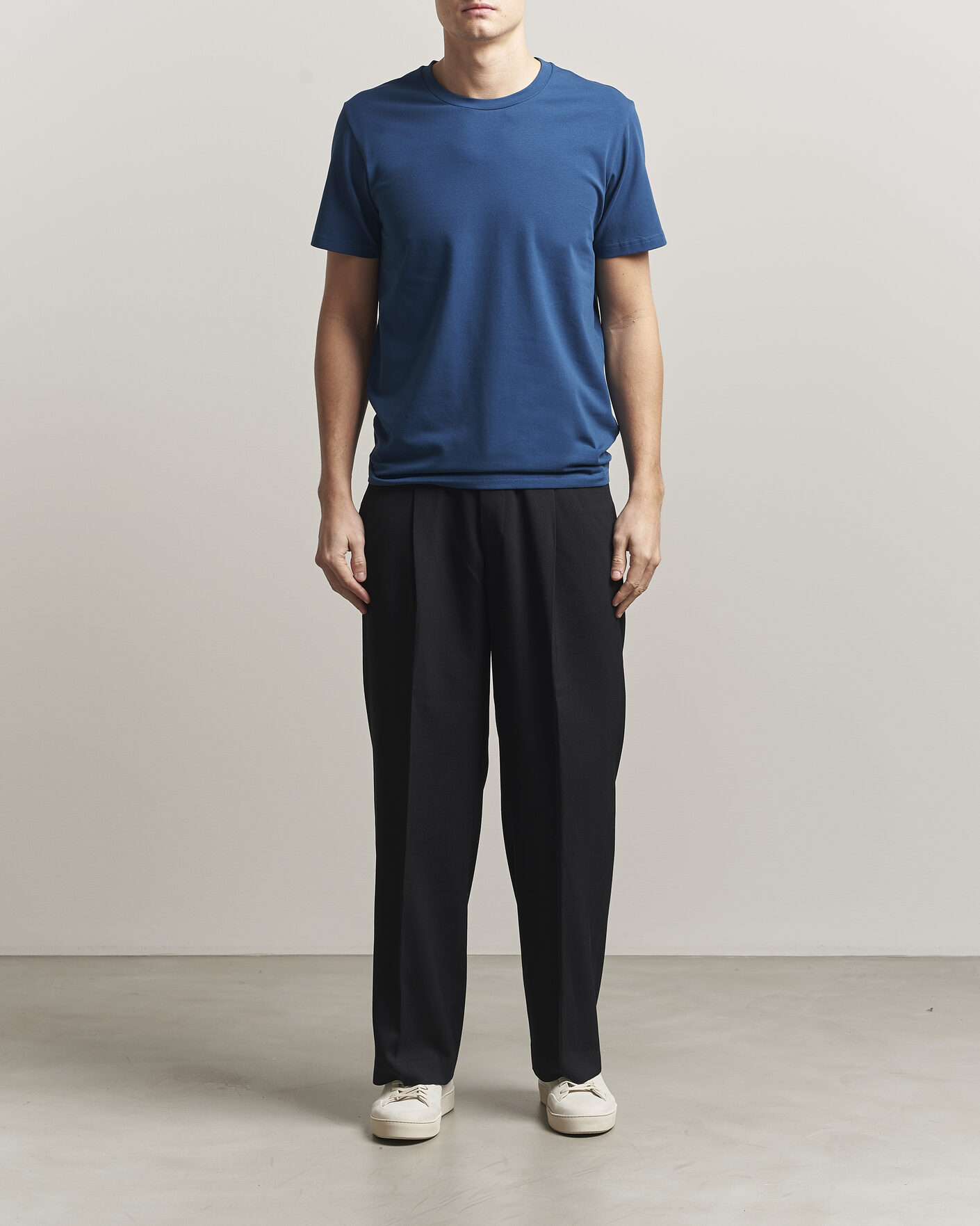 Herren | T-Shirts | Filippa K | Soft Lycra T-Shirt Night Teal