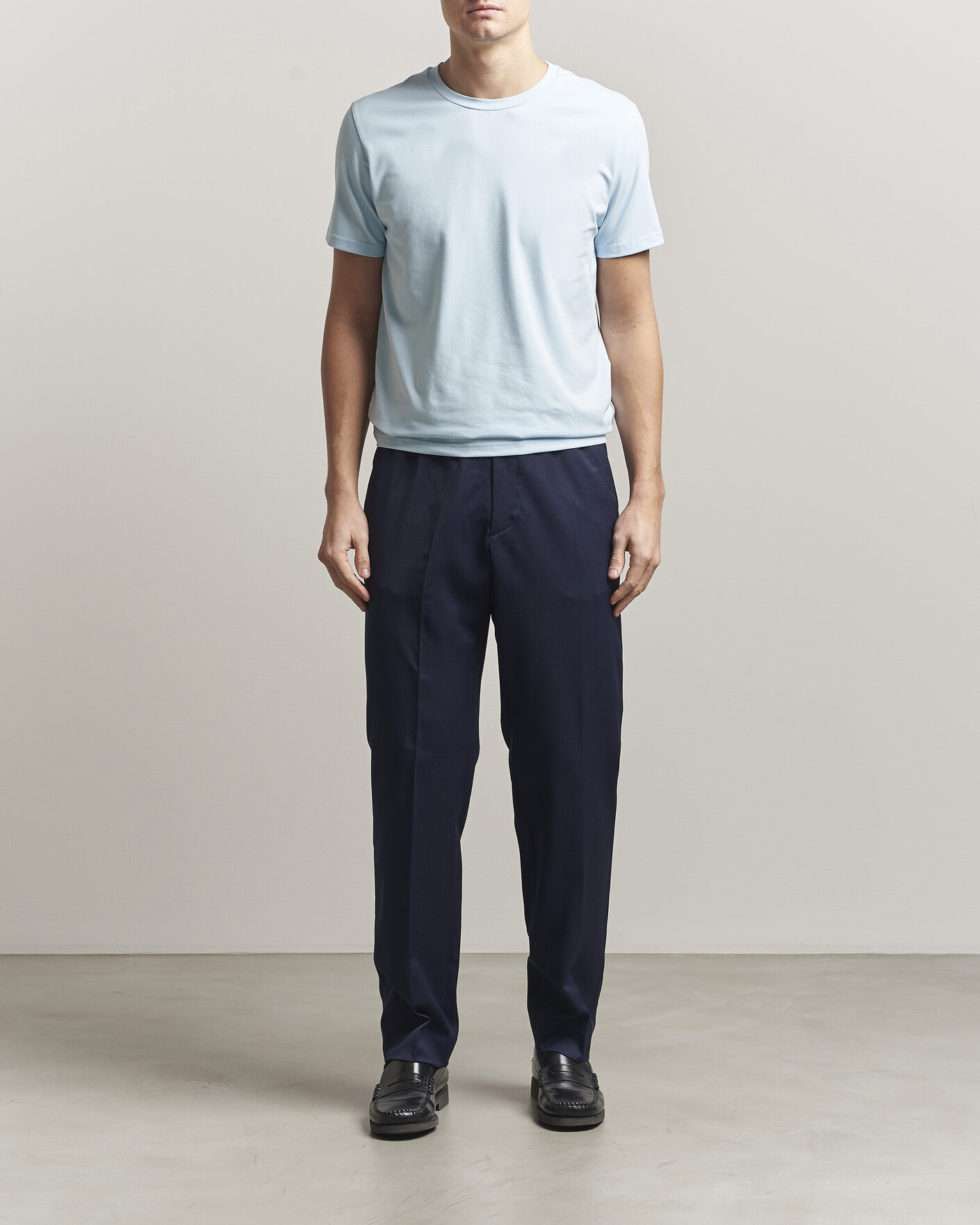 Herren | T-Shirts | Filippa K | Soft Lycra T-Shirt Frost Blue