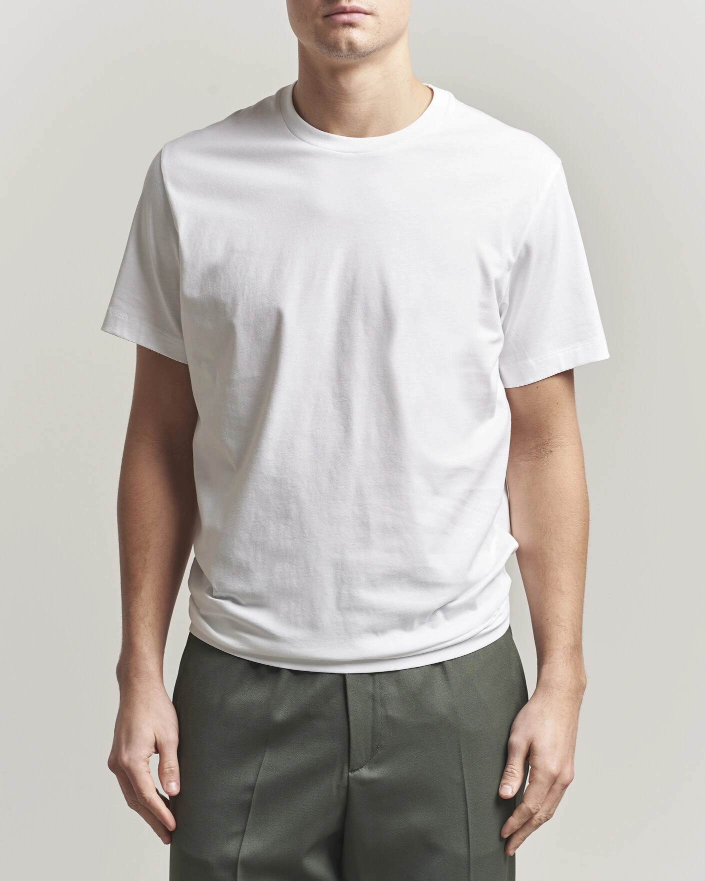 Herren | T-Shirts | Filippa K | Filip Crew Neck T-Shirt White