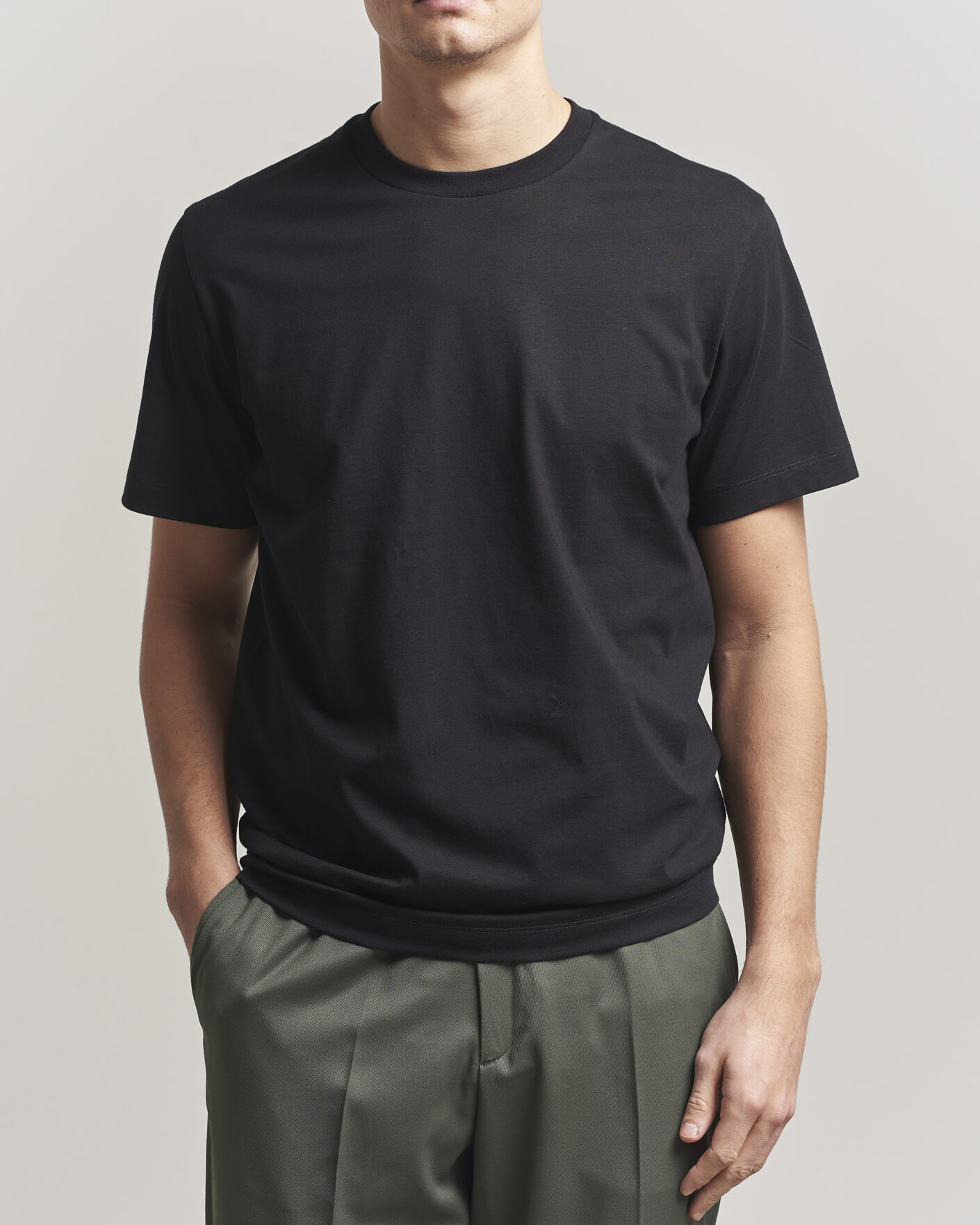 Herren | T-Shirts | Filippa K | Filip Crew Neck T-Shirt Black