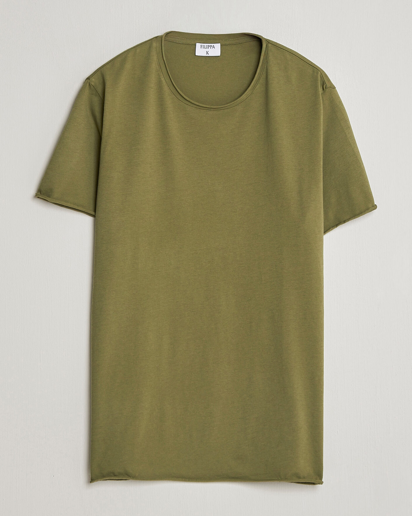 Herren | T-Shirts | Filippa K | Roll Neck Crew Neck T-Shirt Laurel Green