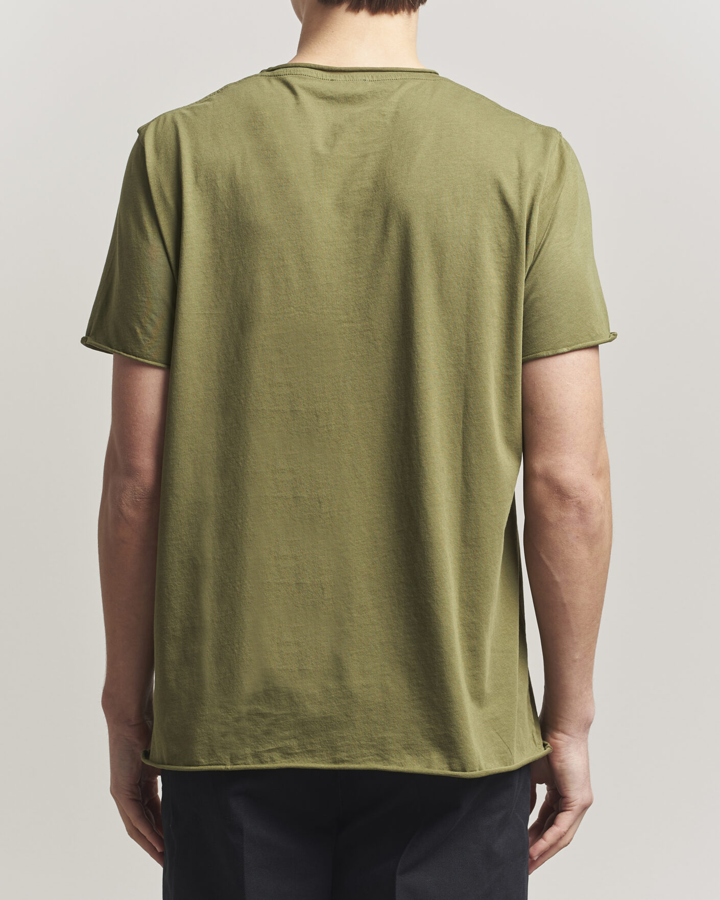 Herren | T-Shirts | Filippa K | Roll Neck Crew Neck T-Shirt Laurel Green