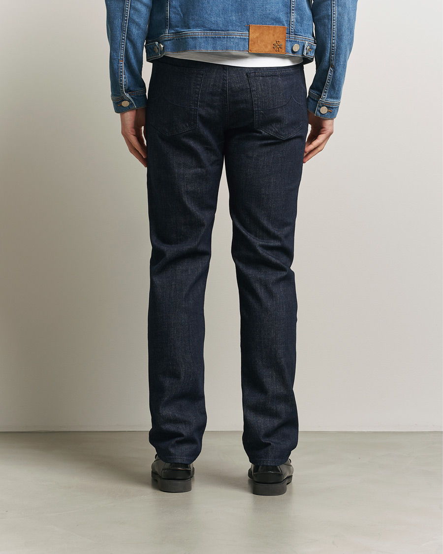 Herren | Hosen | Jacob Cohën | Edos Regular Straight Fit Stretch Jeans Dark Blue