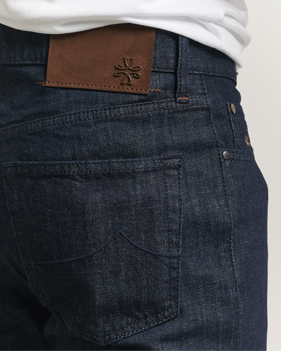 Herren | Hosen | Jacob Cohën | Edos Regular Straight Fit Stretch Jeans Dark Blue