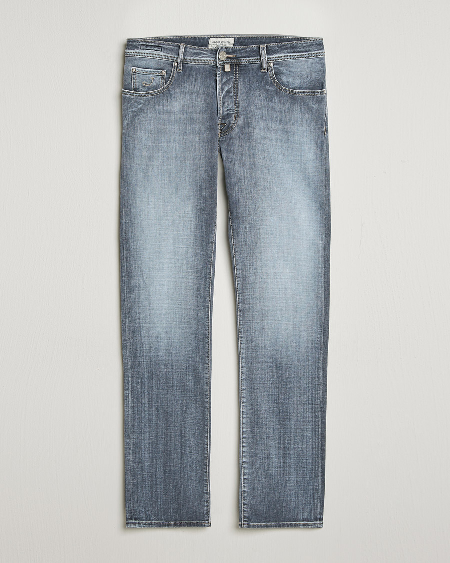 Herren | Hosen | Jacob Cohën | Bard Slim Fit Stretch Jeans Light Grey