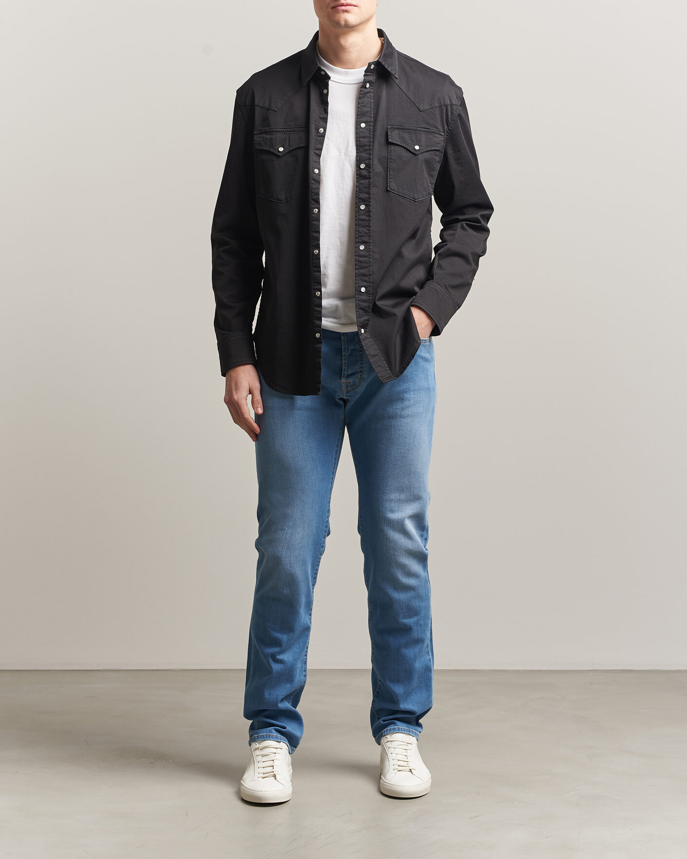 Herren | Hosen | Jacob Cohën | Bard Slim Fit Stretch Jeans Super Light Blue