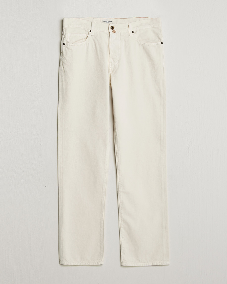 Herren | Hosen | Jacob Cohën | Edos Regular Straight Fit Bull Denim Jeans White