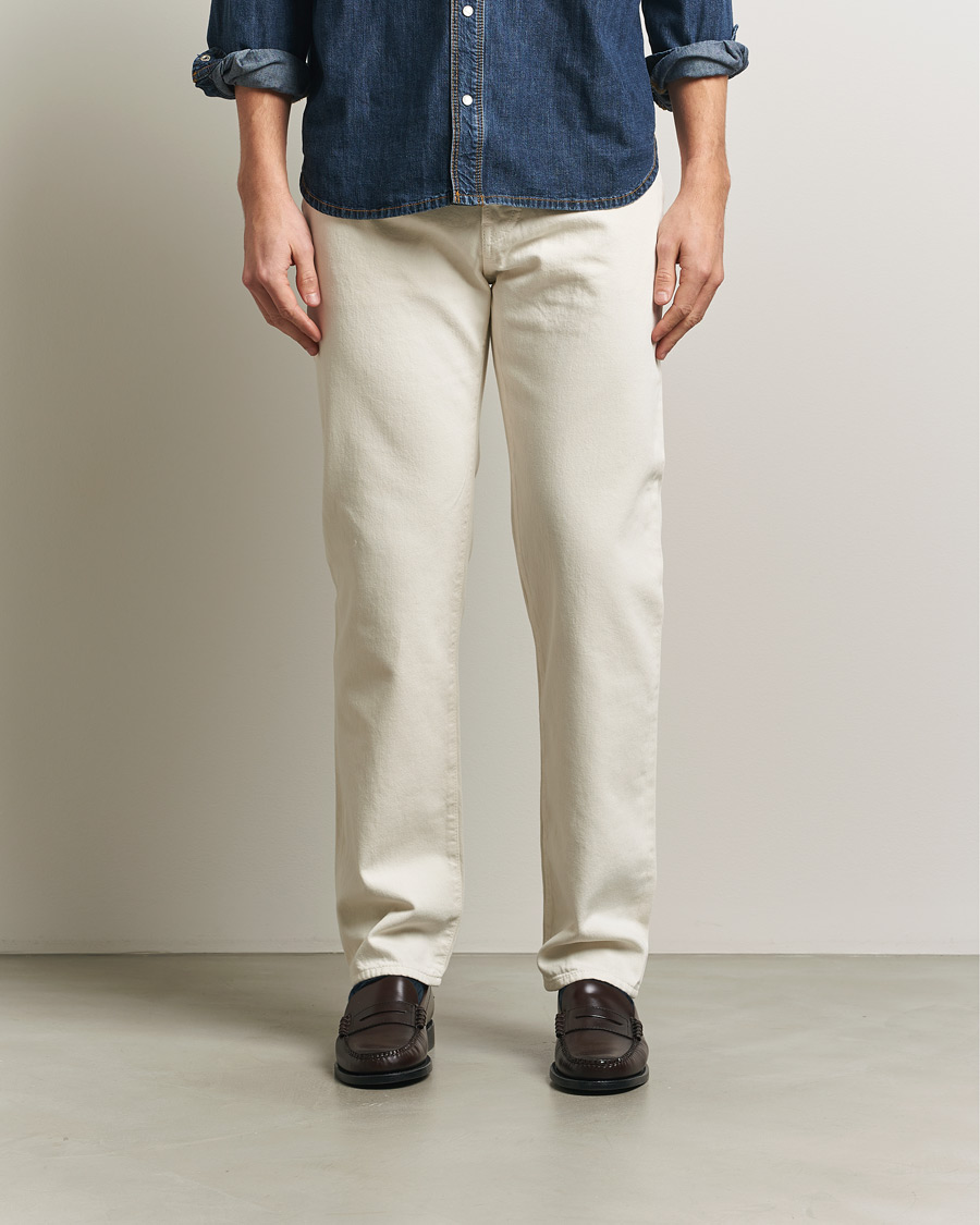 Herren | Jeans | Jacob Cohën | Edos Regular Straight Fit Bull Denim Jeans White