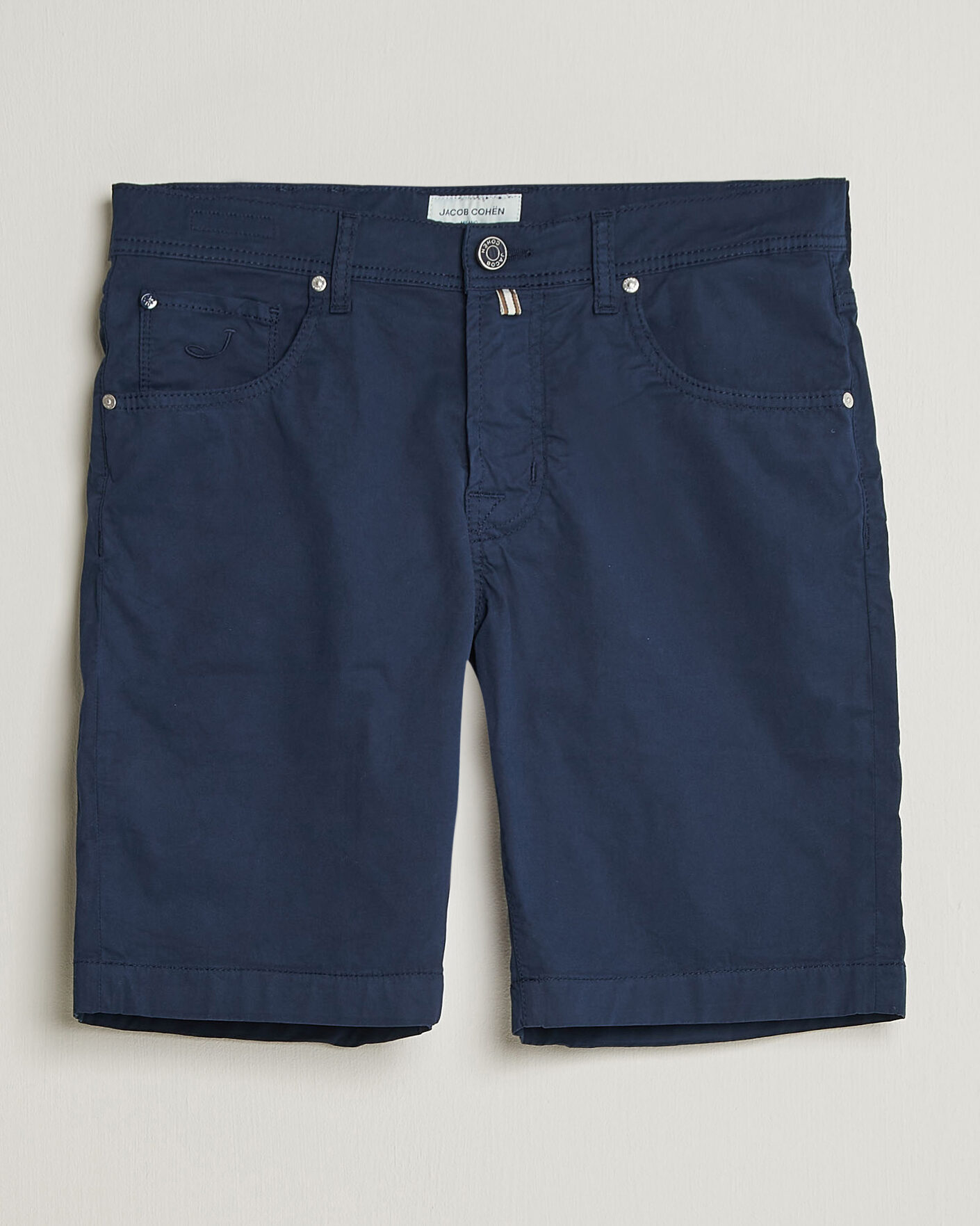 Herren | Shorts | Jacob Cohën | Nicolas Cotton Gabardine Shorts Navy