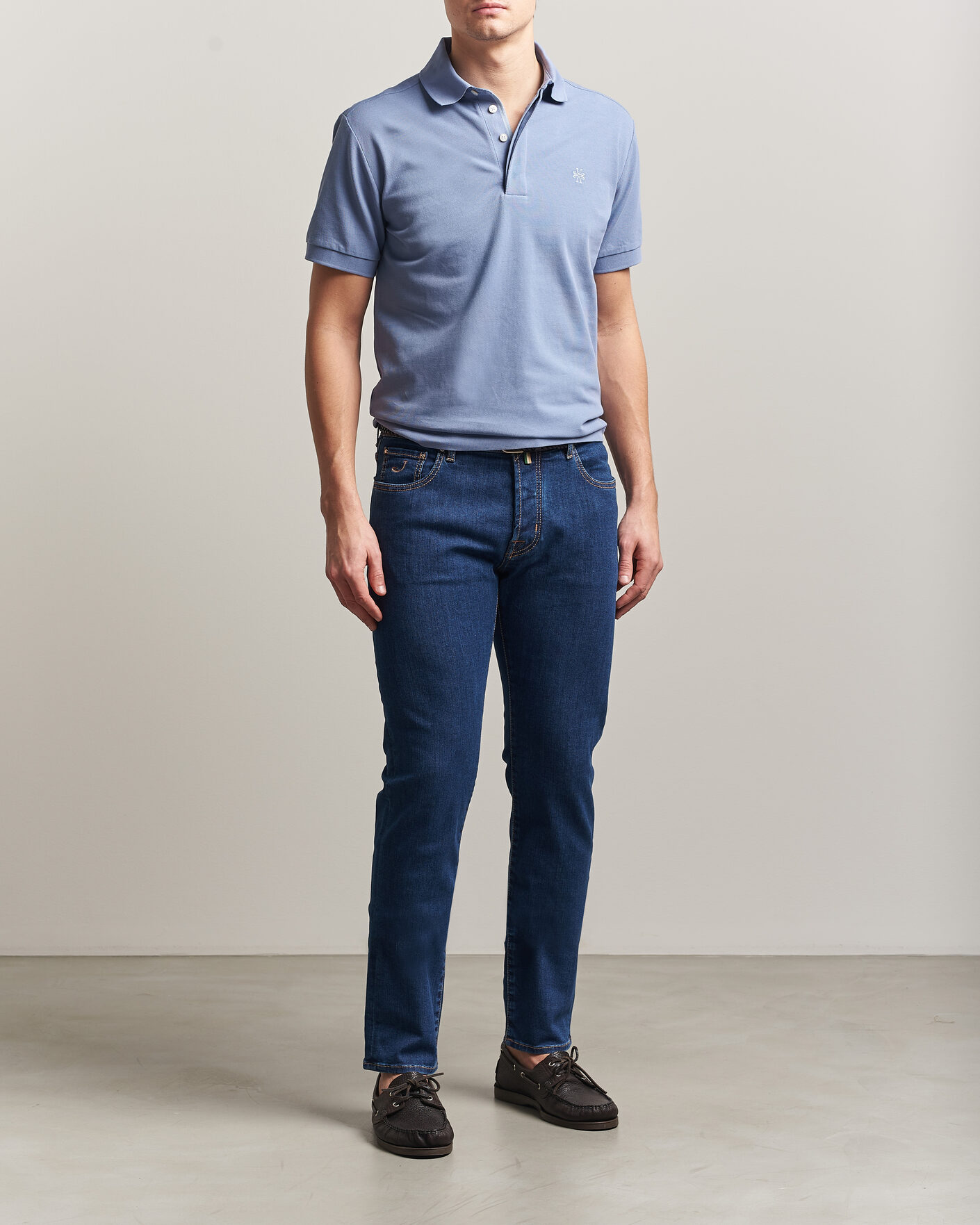Herren | Poloshirts | Jacob Cohën | Cotton Polo Piquet Aviation