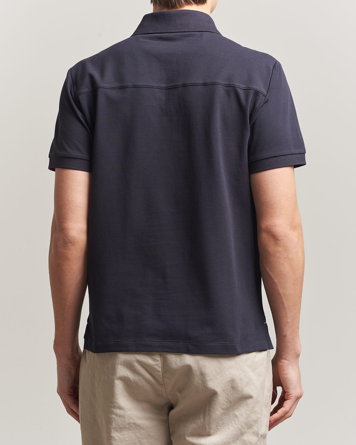 Herren | Poloshirts | Jacob Cohën | Cotton Polo Piquet Navy Blue