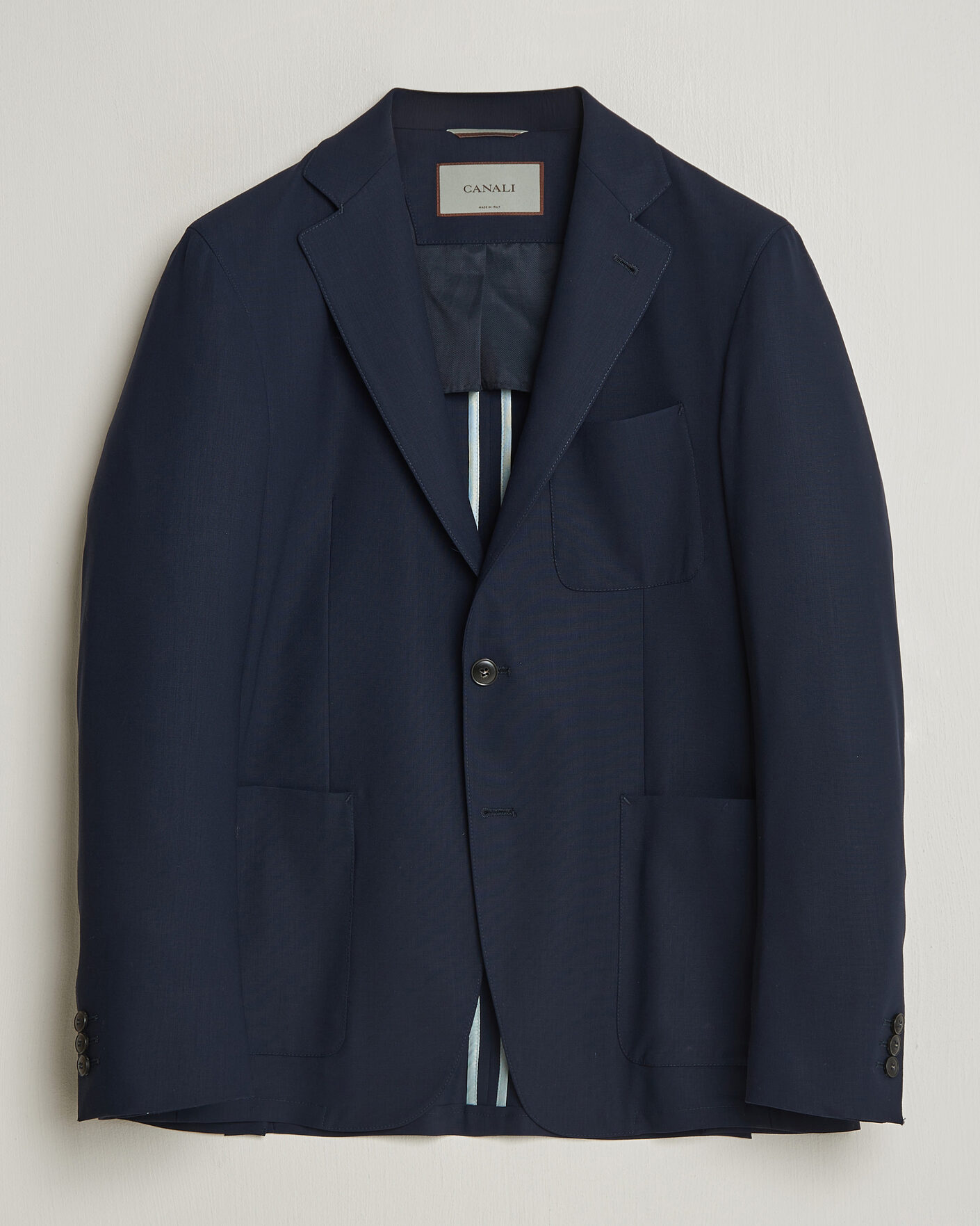 Herren | Sakkos | Canali | Unconstructed Impeccabile Wool Blazer Navy
