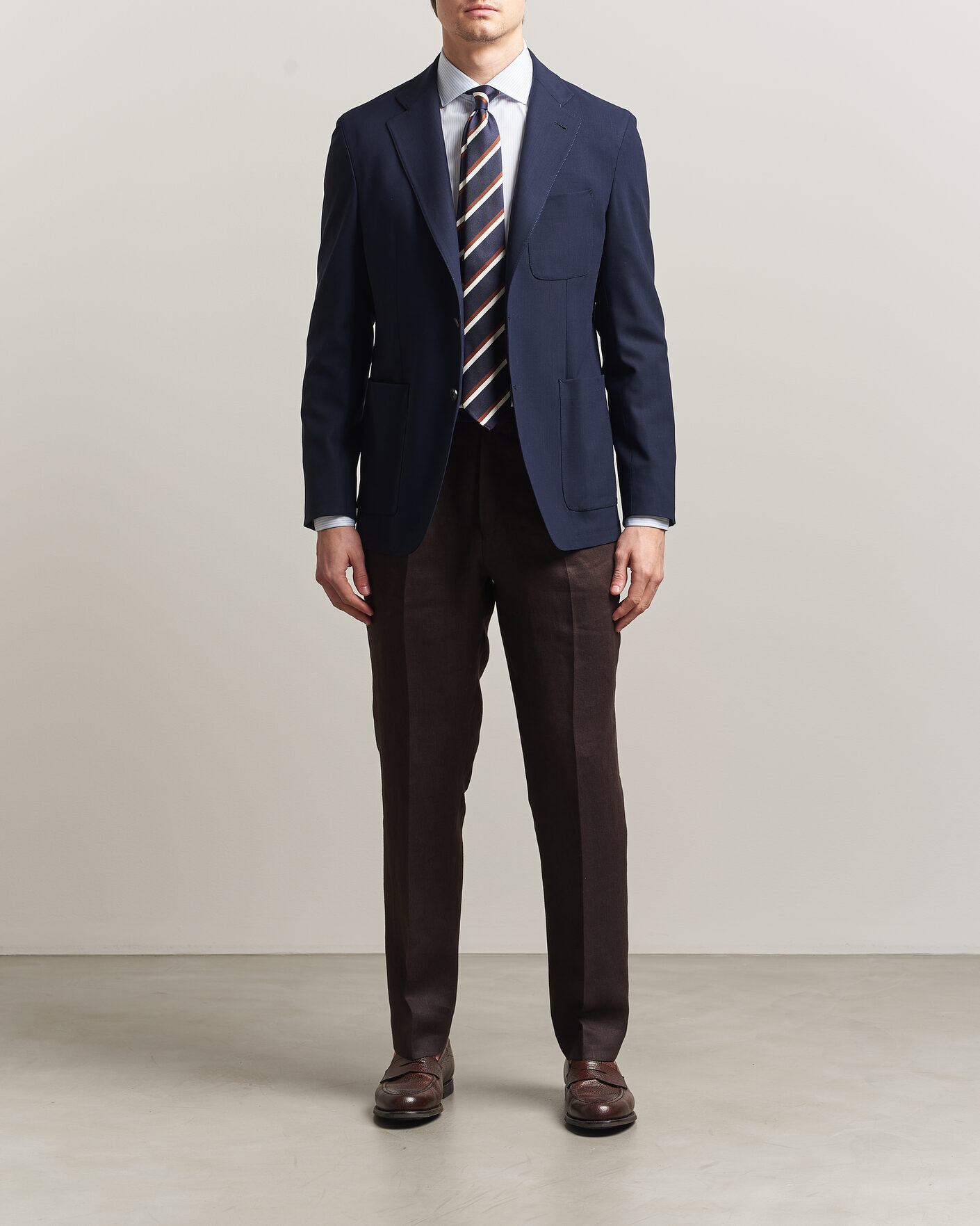 Herren | Sakkos | Canali | Unconstructed Impeccabile Wool Blazer Navy