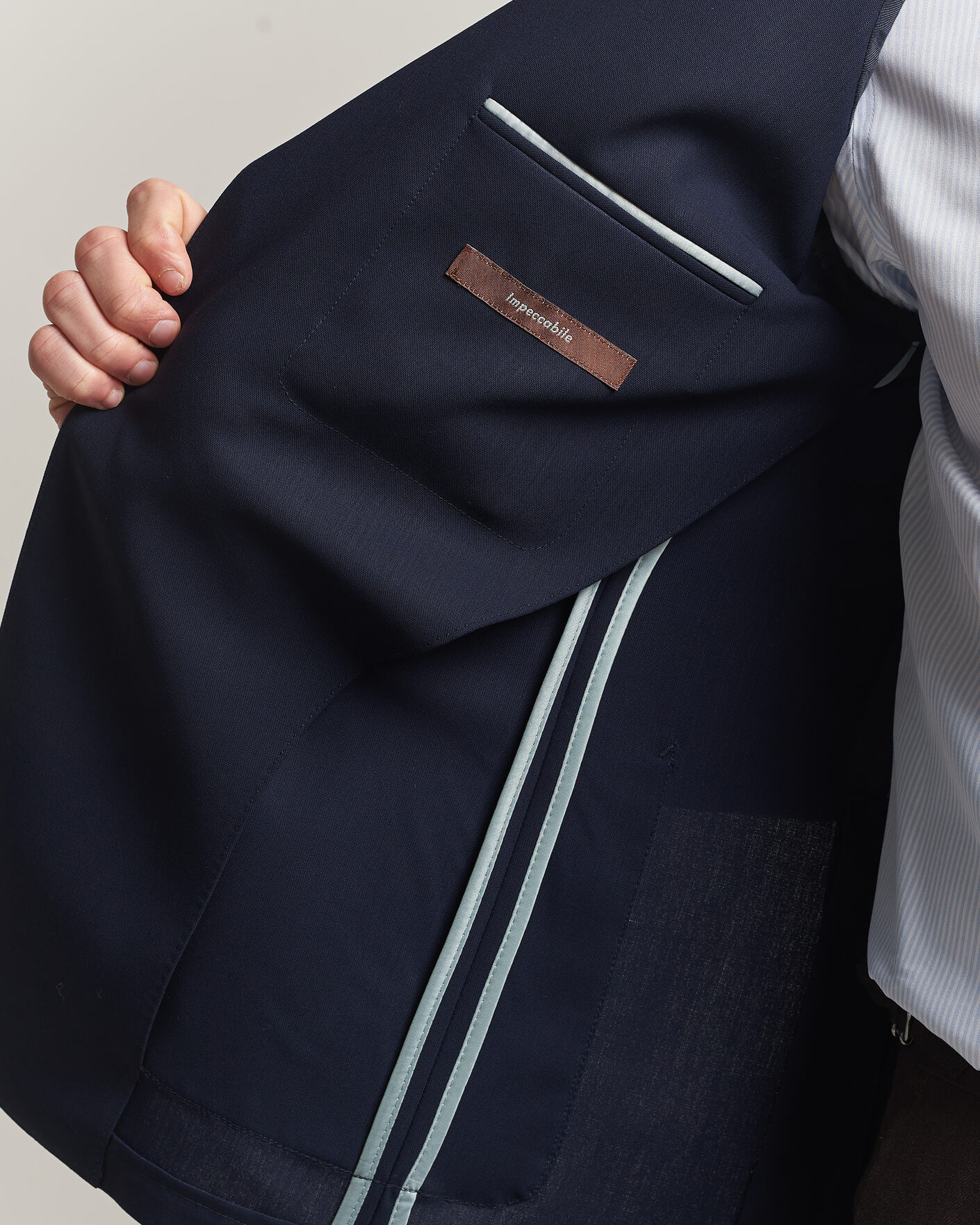 Herren | Sakkos | Canali | Unconstructed Impeccabile Wool Blazer Navy