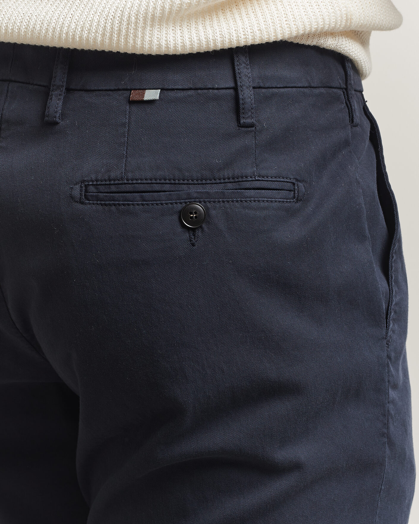 Herren | Hosen | Canali | Regular Fit Cotton/Stretch Chinos Navy