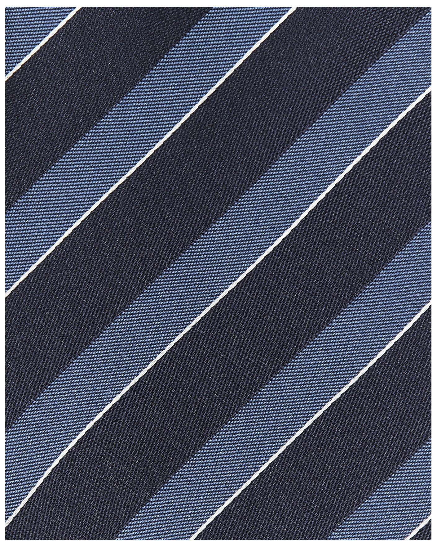 Herren | Krawatten | Canali | Regimental Stripe Silk Tie Navy/Blue