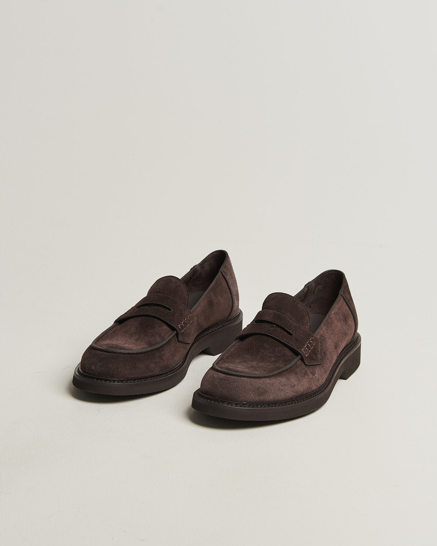 Herren | Loafer | Canali | Penny Loafers Dark Brown Suede