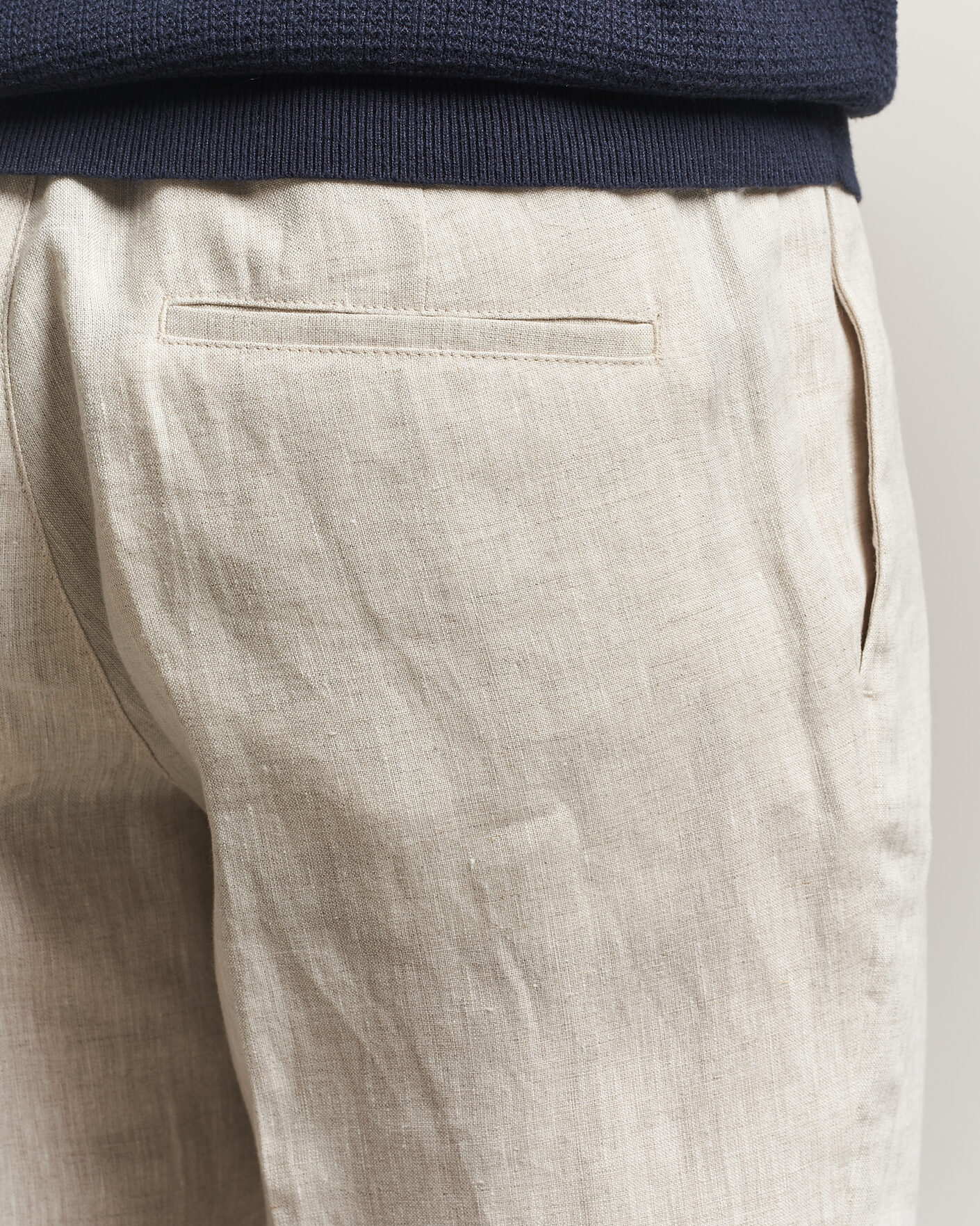 Herren | Hosen | J.Lindeberg | Soren Drape Linen Pants Moonbeam