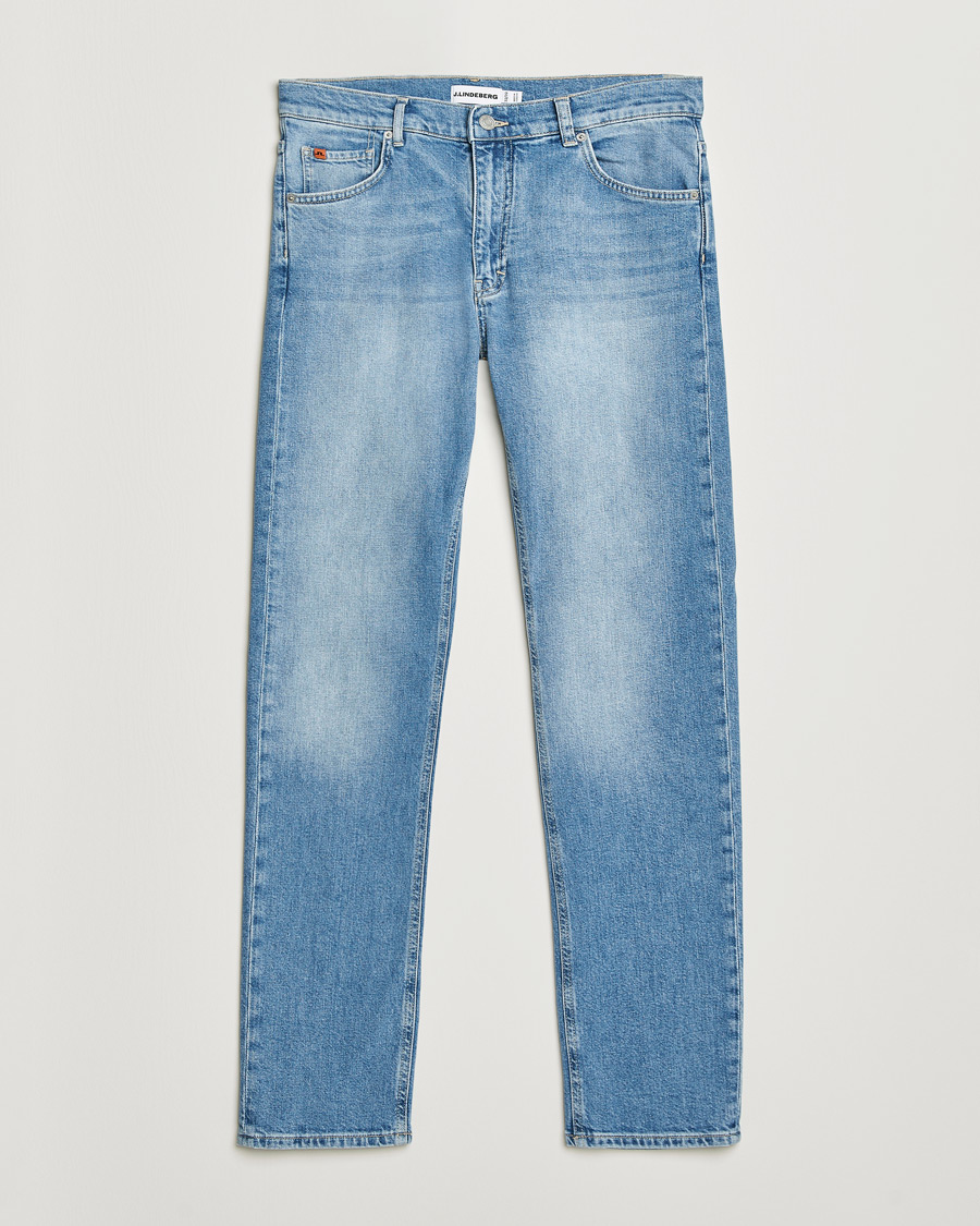 Herren | Jeans | J.Lindeberg | Jax Light Wash Slim Jeans Light Blue