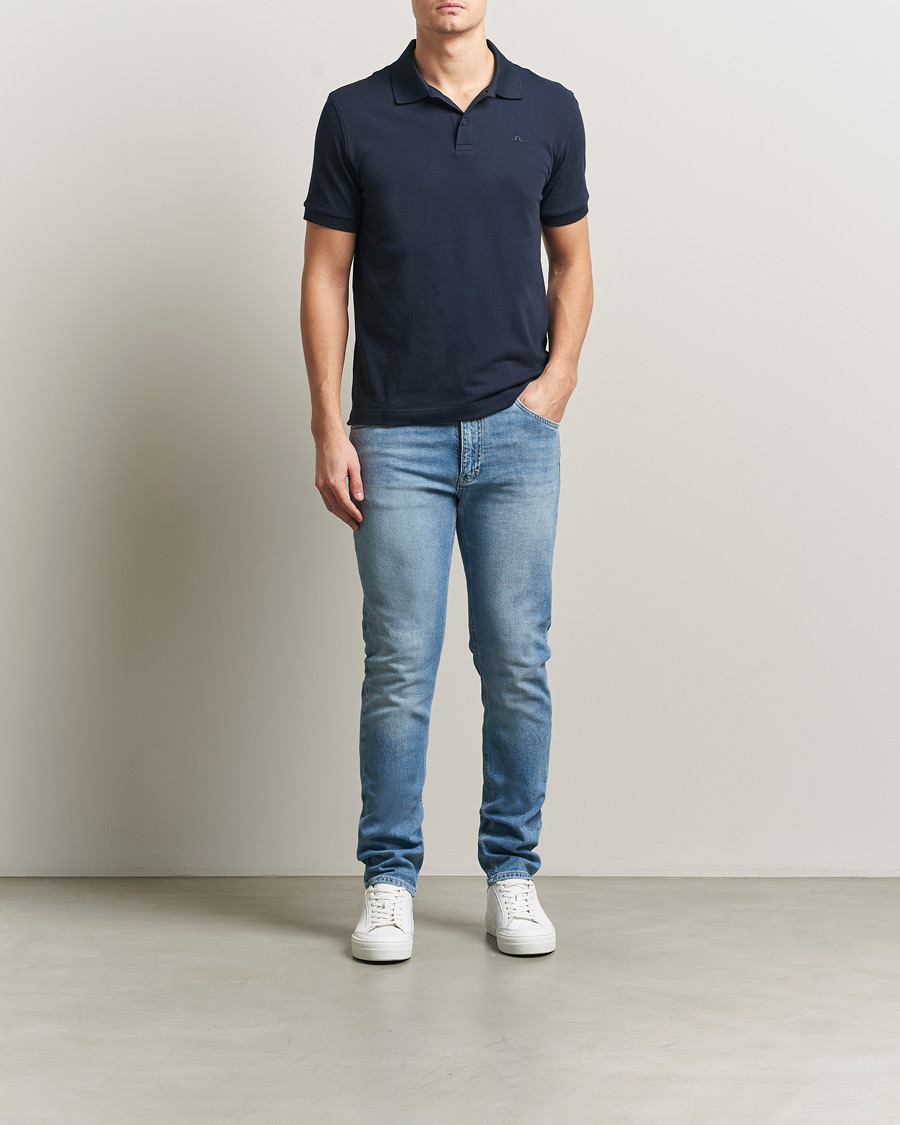 Herren | Jeans | J.Lindeberg | Jax Light Wash Slim Jeans Light Blue