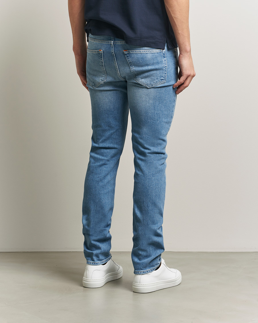 Herren | Jeans | J.Lindeberg | Jax Light Wash Slim Jeans Light Blue