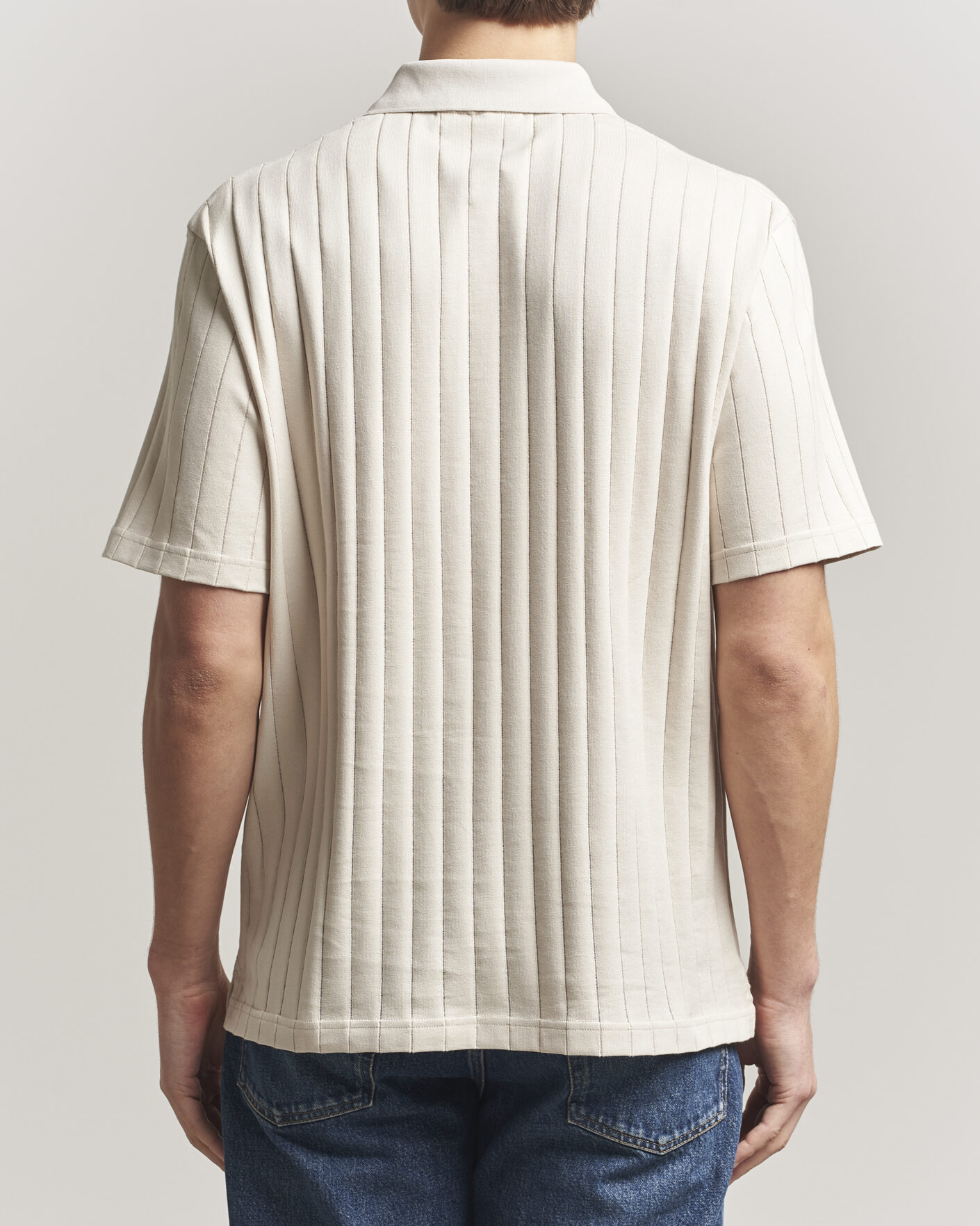 Herren | Poloshirts | J.Lindeberg | Simon Striped Polo Moonbeam