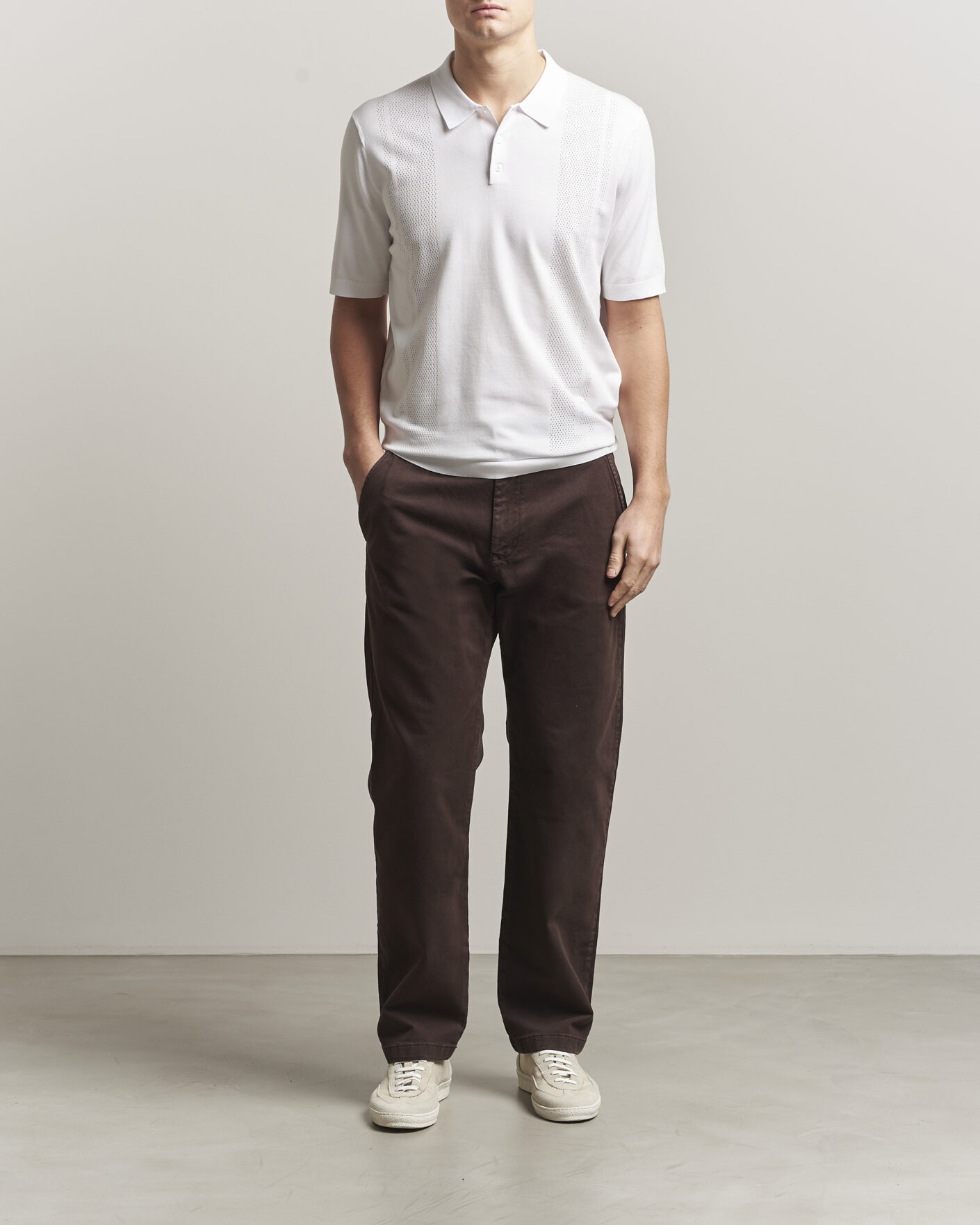 Herren | Poloshirts | J.Lindeberg | Reymond Knit Polo White
