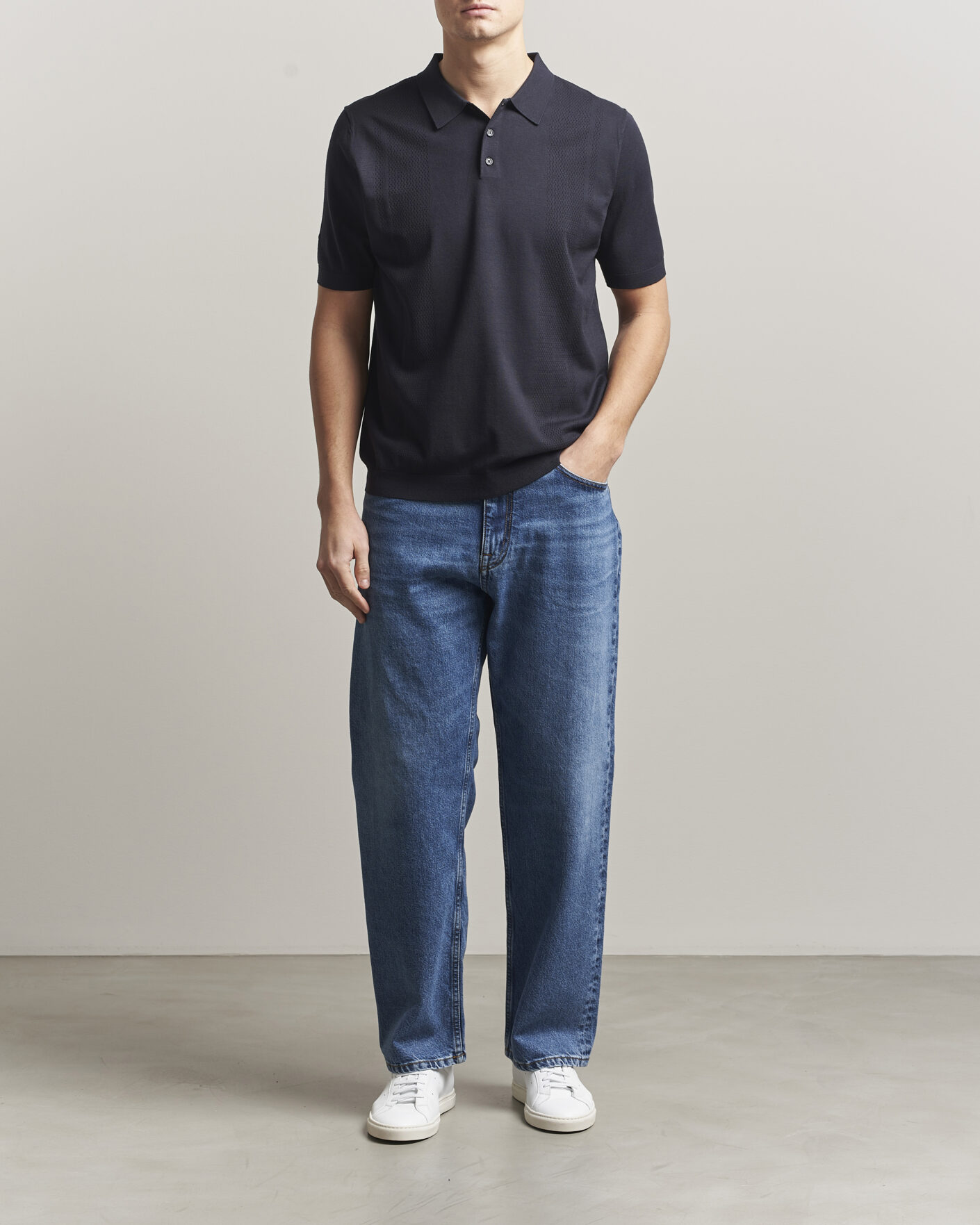 Herren | Poloshirts | J.Lindeberg | Reymond Knit Polo JL Navy