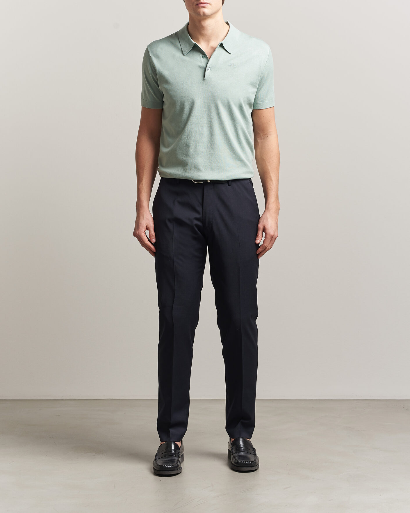 Herren | Poloshirts | J.Lindeberg | Ridge Knitted Polo Jadeite