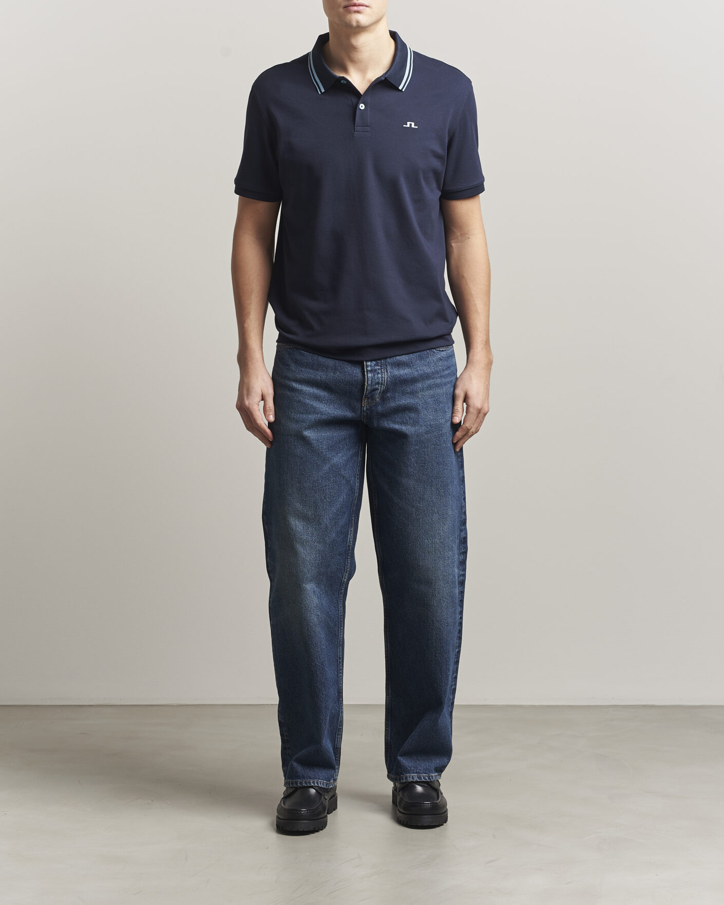 Herren | Poloshirts | J.Lindeberg | Joey Tipping Polo JL Navy