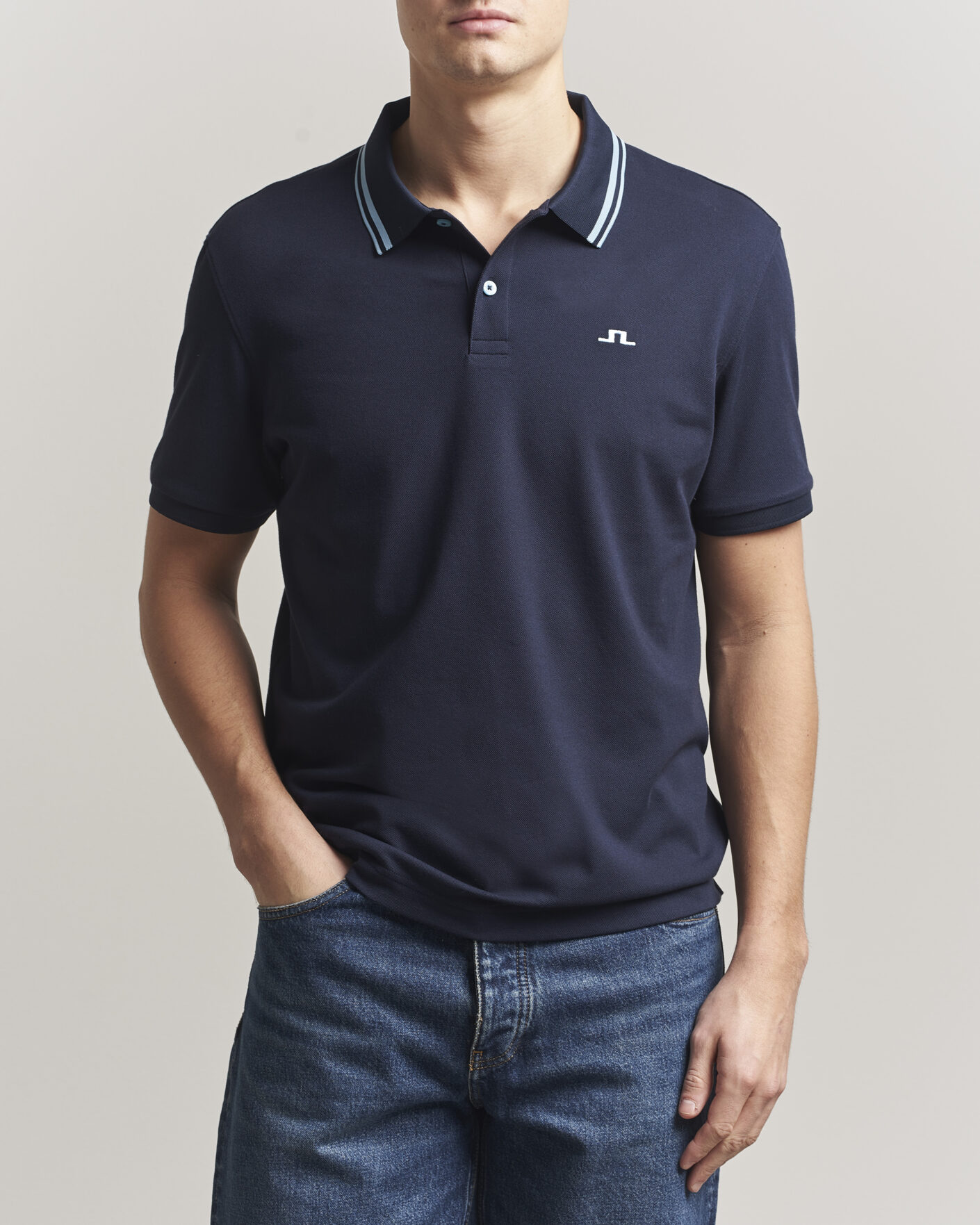 Herren | Poloshirts | J.Lindeberg | Joey Tipping Polo JL Navy