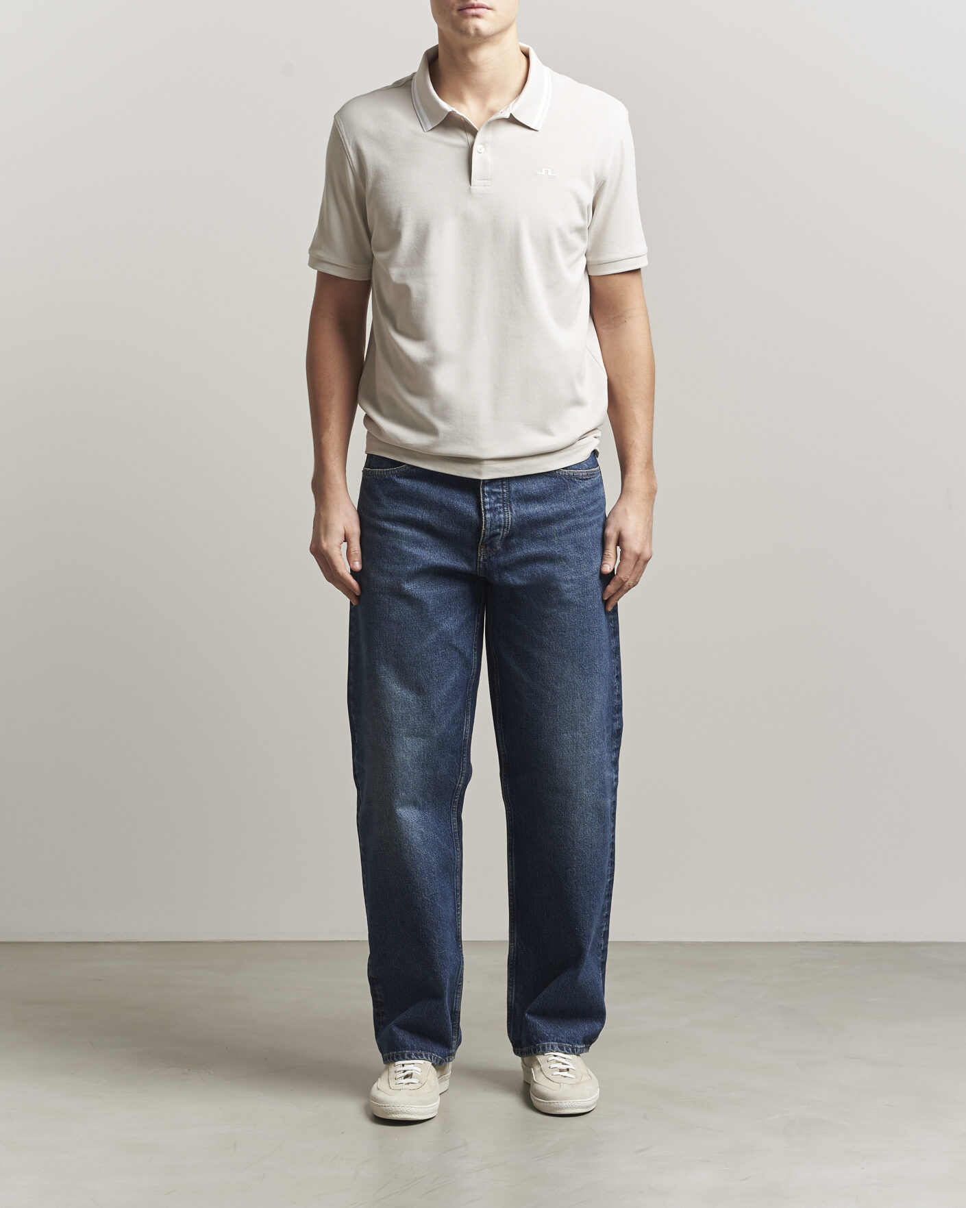 Herren | Poloshirts | J.Lindeberg | Joey Tipping Polo Moonbeam