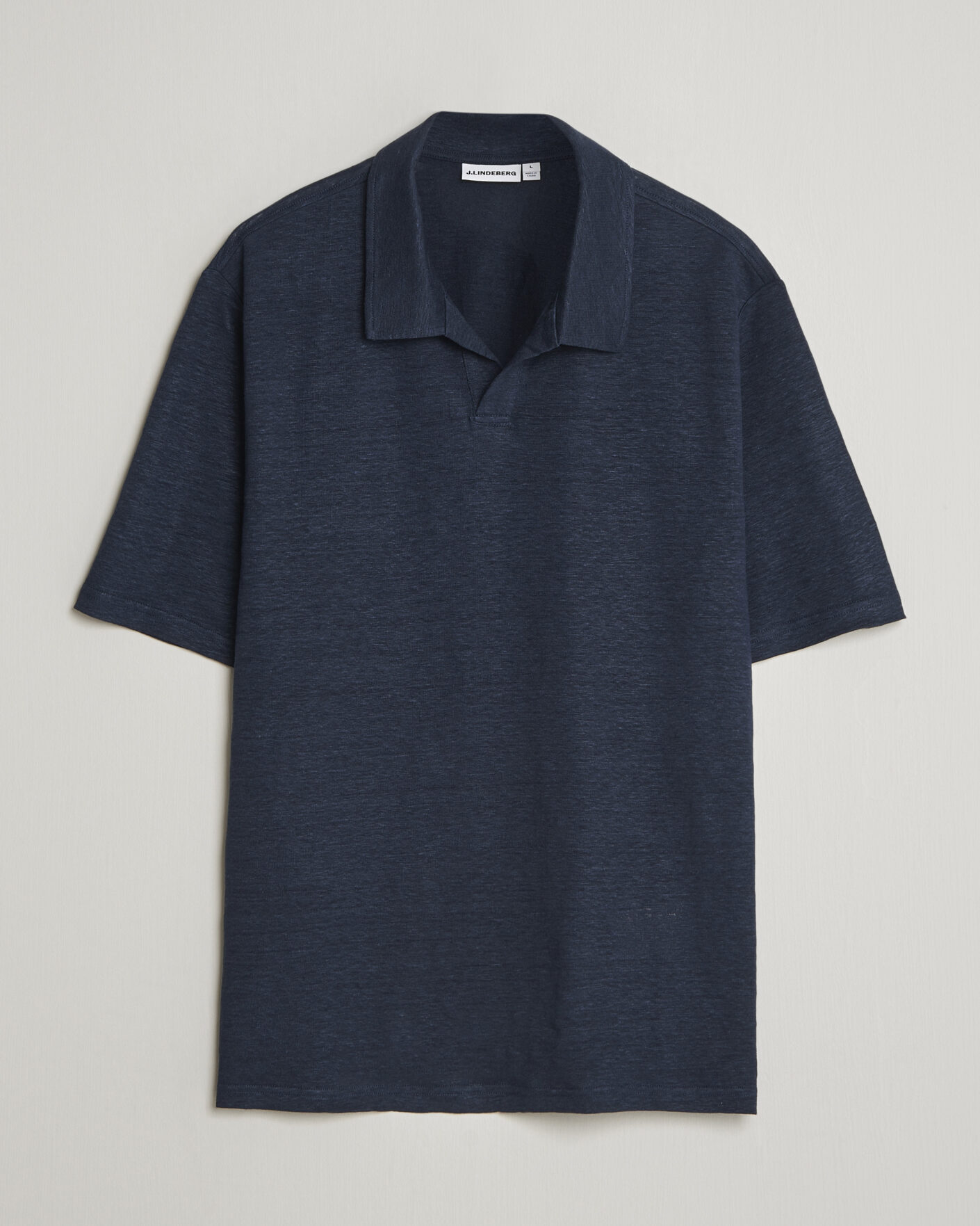 Herren | Poloshirts | J.Lindeberg | Roy Linen Polo JL Navy