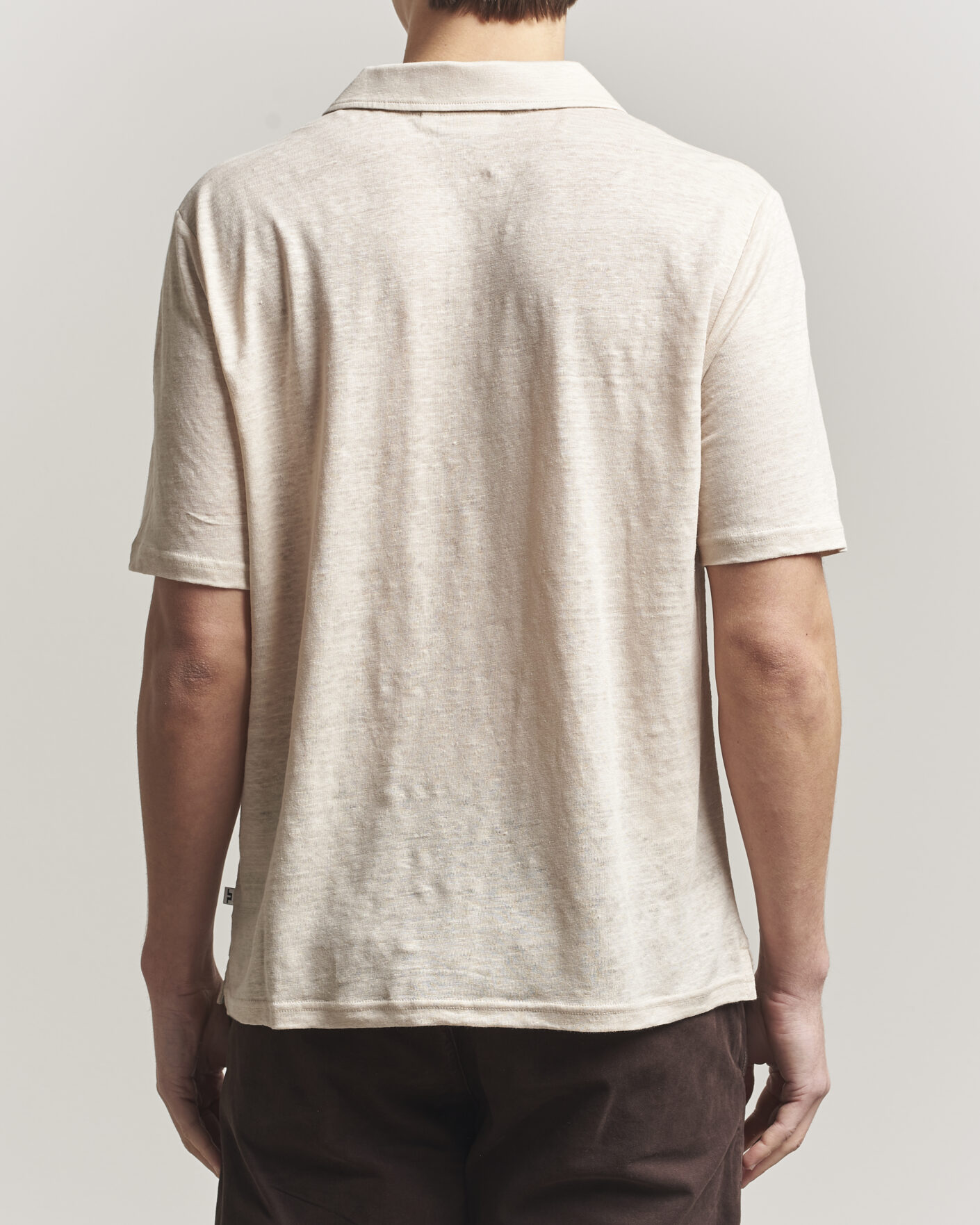 Herren | Poloshirts | J.Lindeberg | Roy Linen Polo Moonbeam