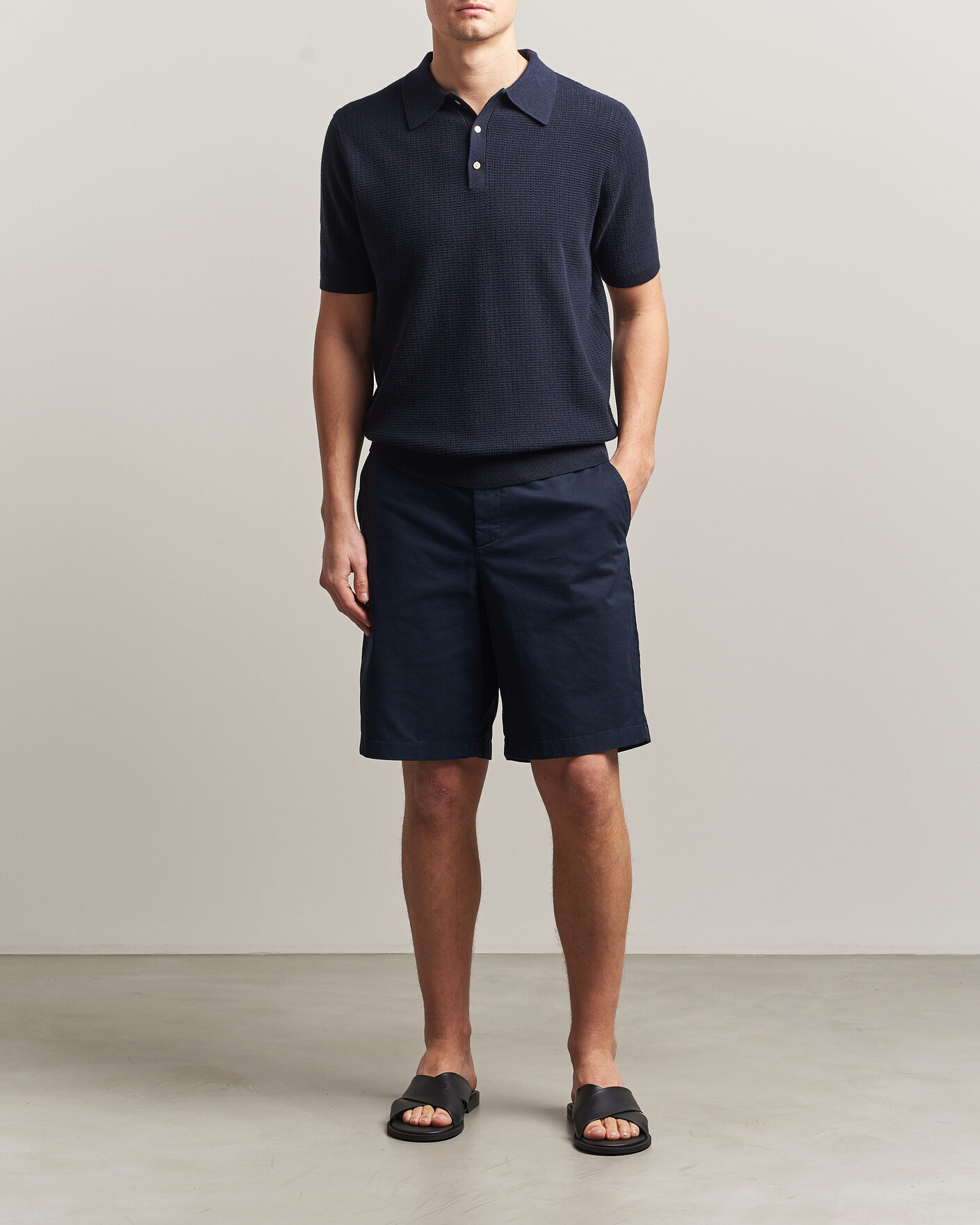 Herren | Shorts | J.Lindeberg | Shane Cotton Stretch Shorts JL Navy