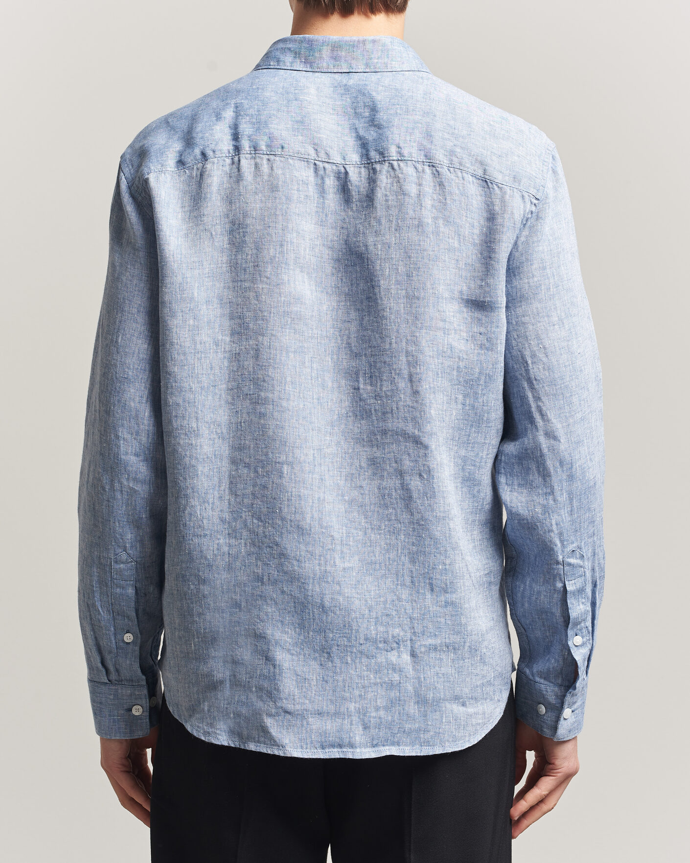 Herren | Hemden | J.Lindeberg | Marlon Linen Melange Shirt Federal Blue