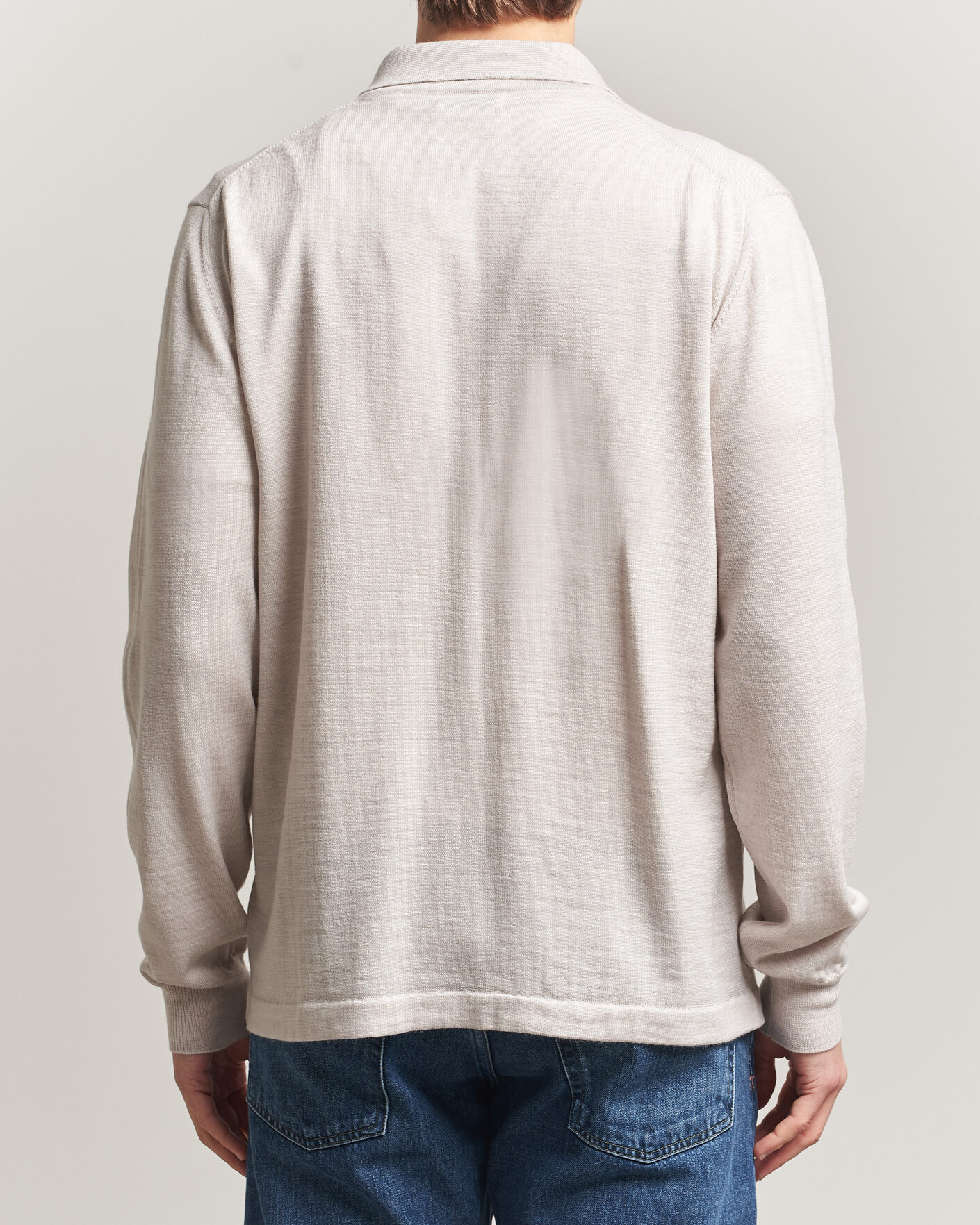 Herren | Pullover | J.Lindeberg | Kaleb Merino Cardigan Moonbeam Melange