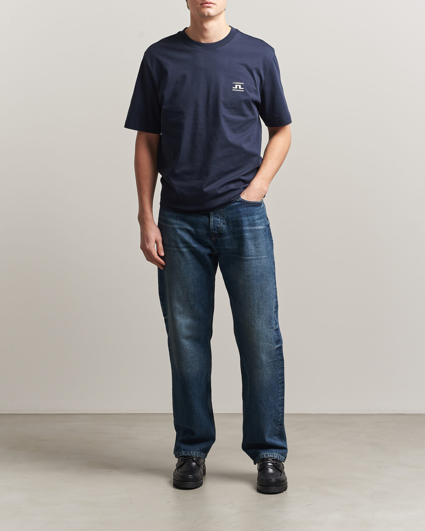 Herren | T-Shirts | J.Lindeberg | Parcie T-Shirt JL Navy