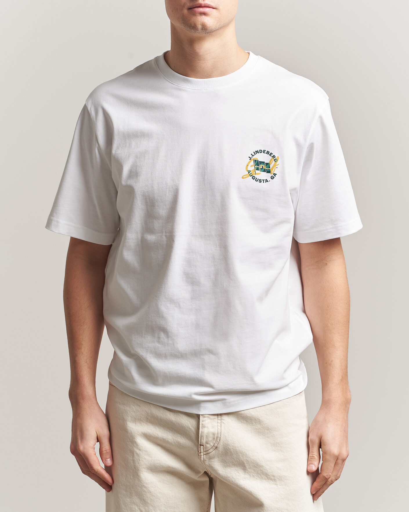 Herren | T-Shirts | J.Lindeberg | Parcie Masters Tour T-Shirt White