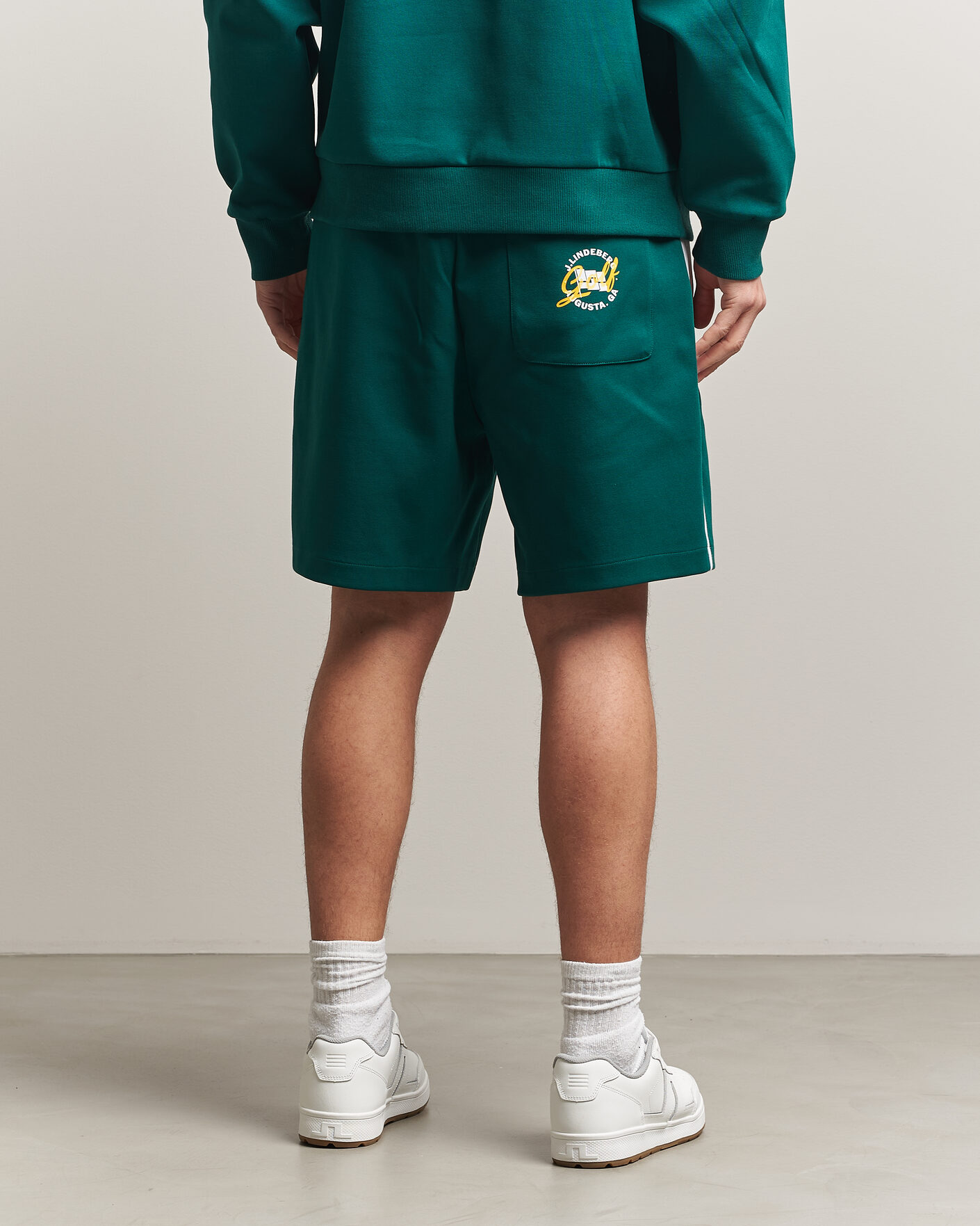 Herren | Shorts | J.Lindeberg | Gusta Tour Sweatshorts Forest Biome