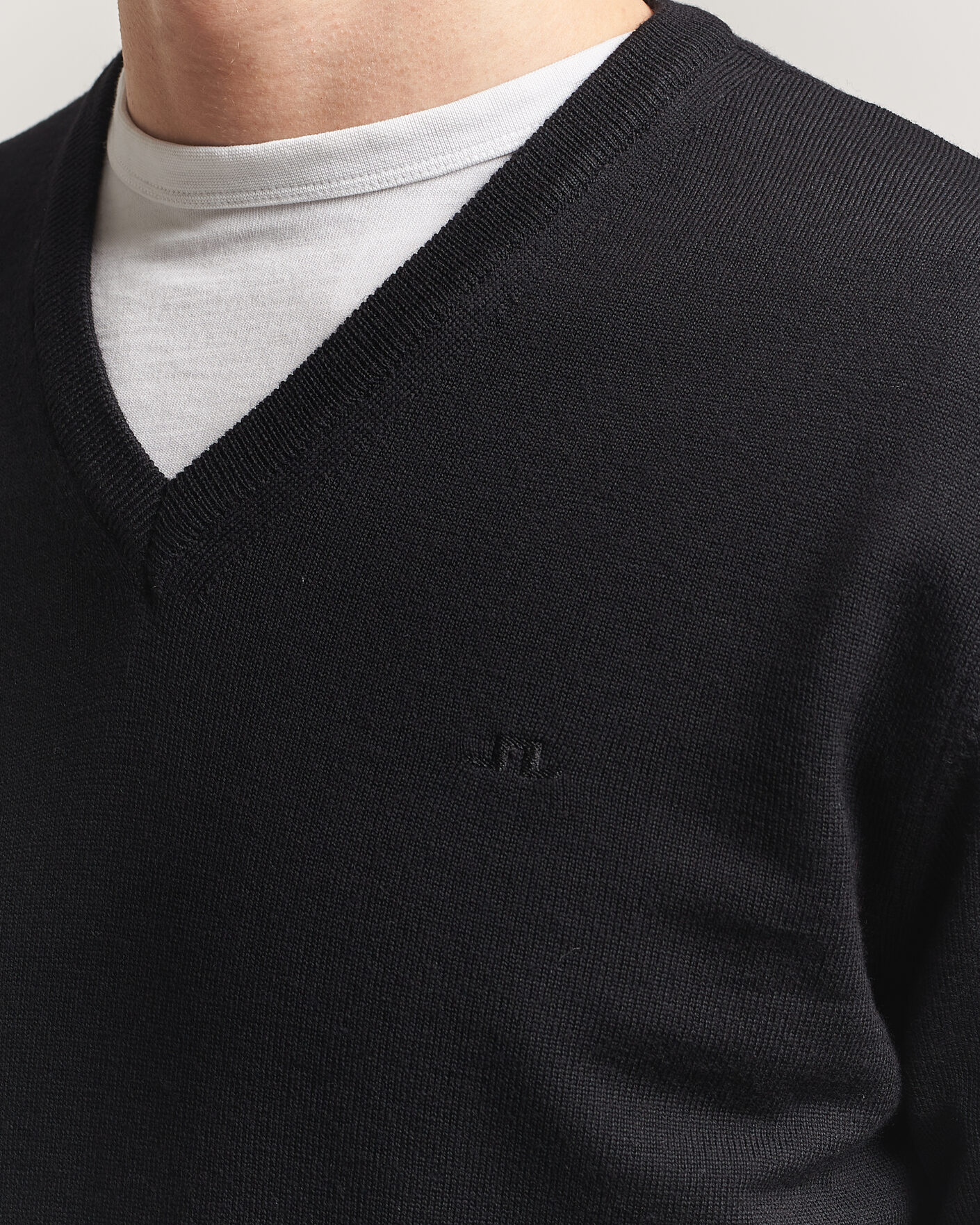 Herren | Pullover | J.Lindeberg | Lymann Merino V-Neck Pullover Black