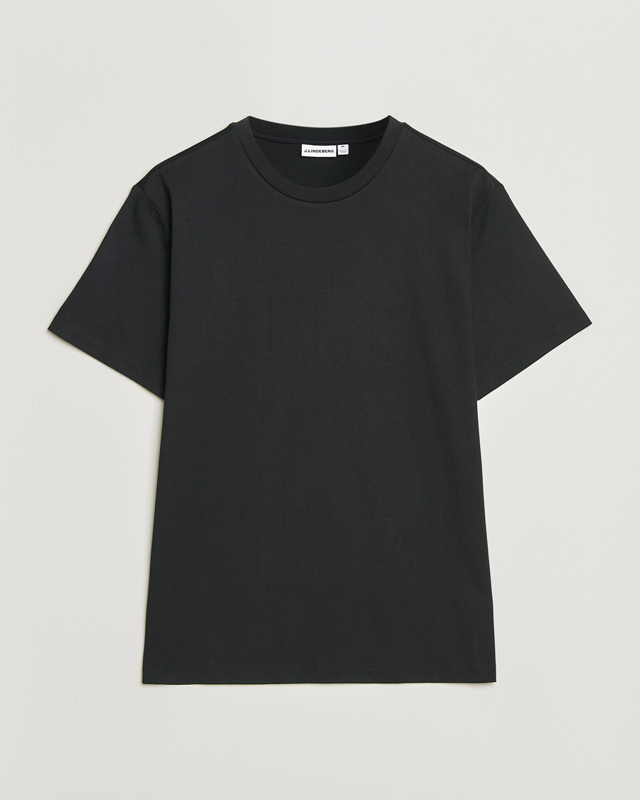 Herren | T-Shirts | J.Lindeberg | Sid Basic T-Shirt Black