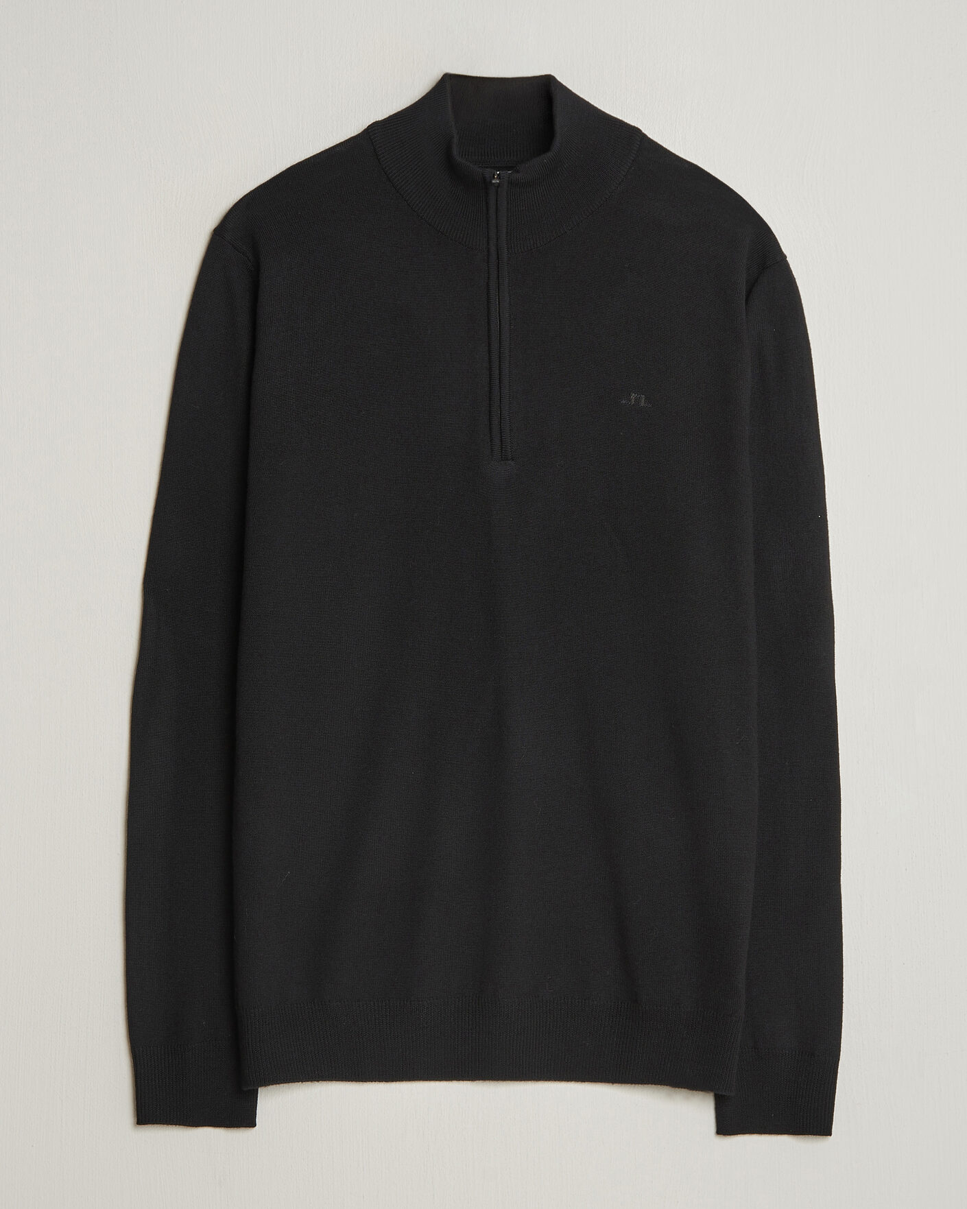 Herren | Pullover | J.Lindeberg | Kiyan Merino Half Zip Black