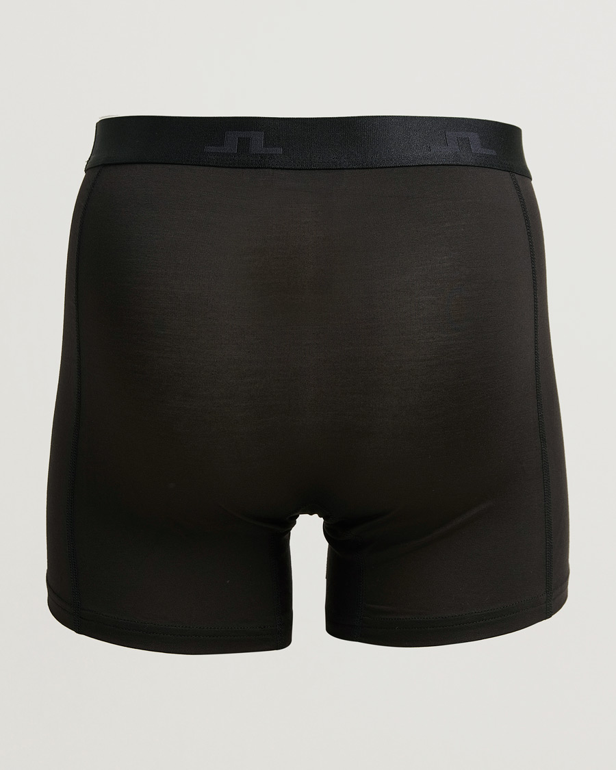 Herren | Unterwäsche | J.Lindeberg | 3-Pack Bridge Lyocell Boxer Black