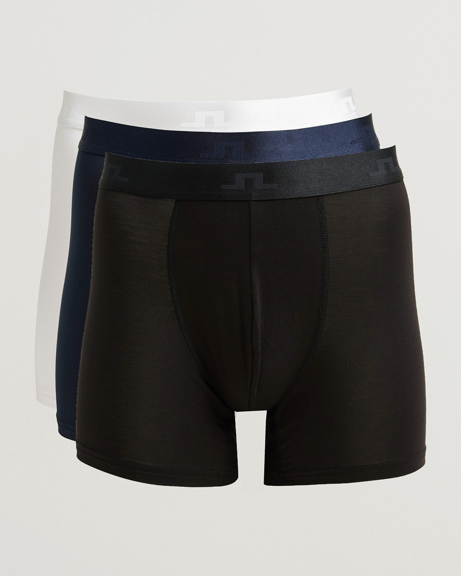 Herren | Unterwäsche | J.Lindeberg | 3-Pack Bridge Lyocell Boxer Multi