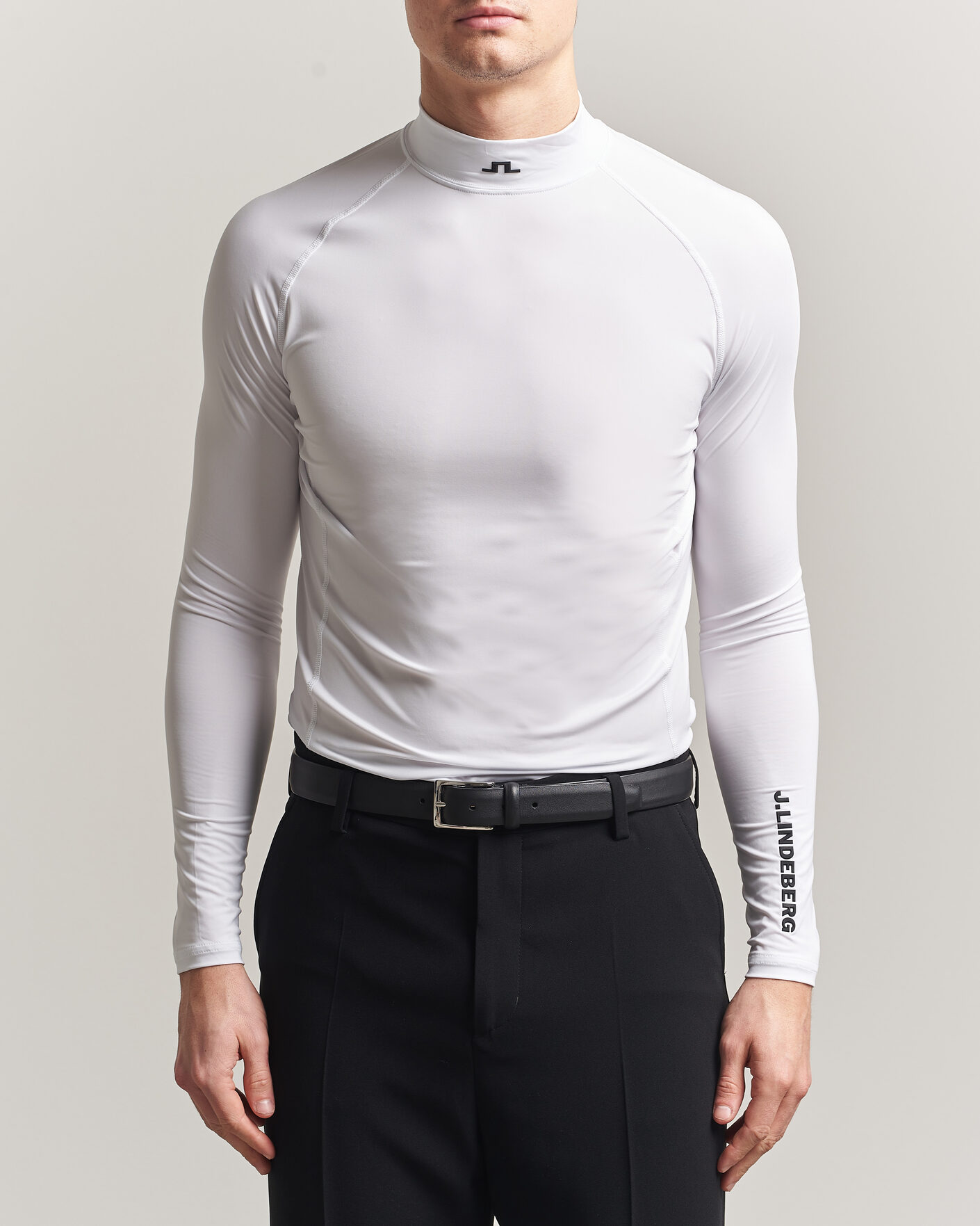 Herren | T-Shirts | J.Lindeberg | Ello Compression T-Shirt White