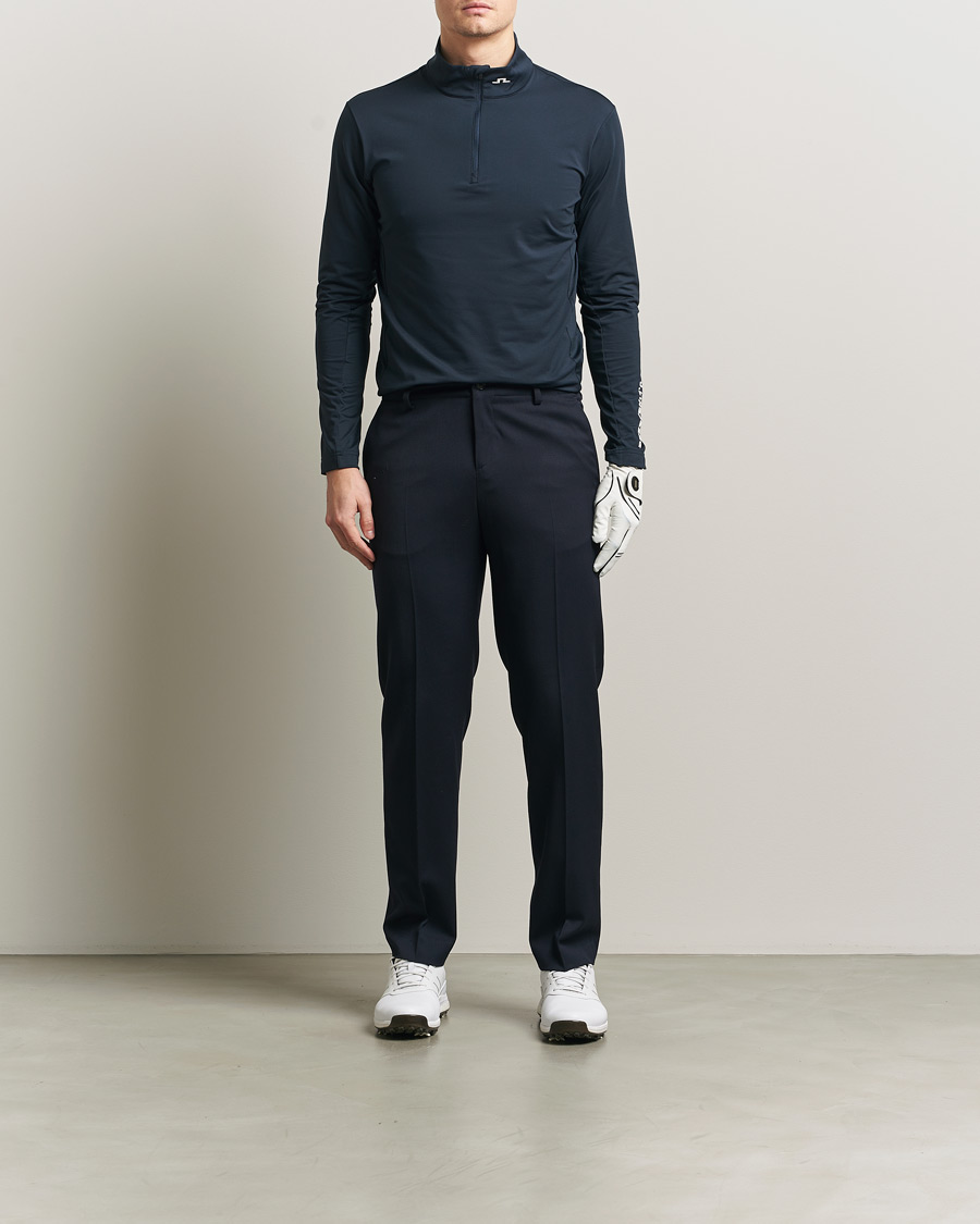 Herren | Pullover | J.Lindeberg | Tour Tech Mid Layer Half Zip JL Navy