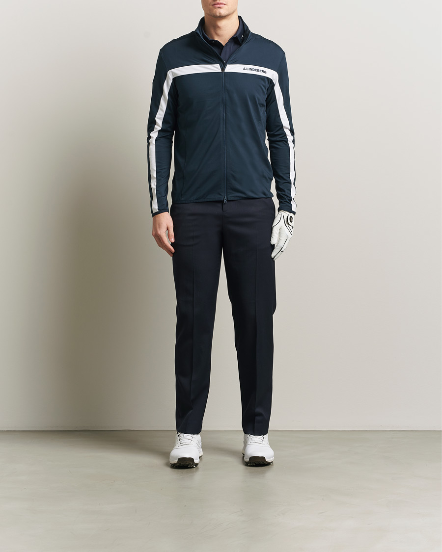 Herren | Pullover | J.Lindeberg | Jarvis Mid Layer Full Zip JL Navy